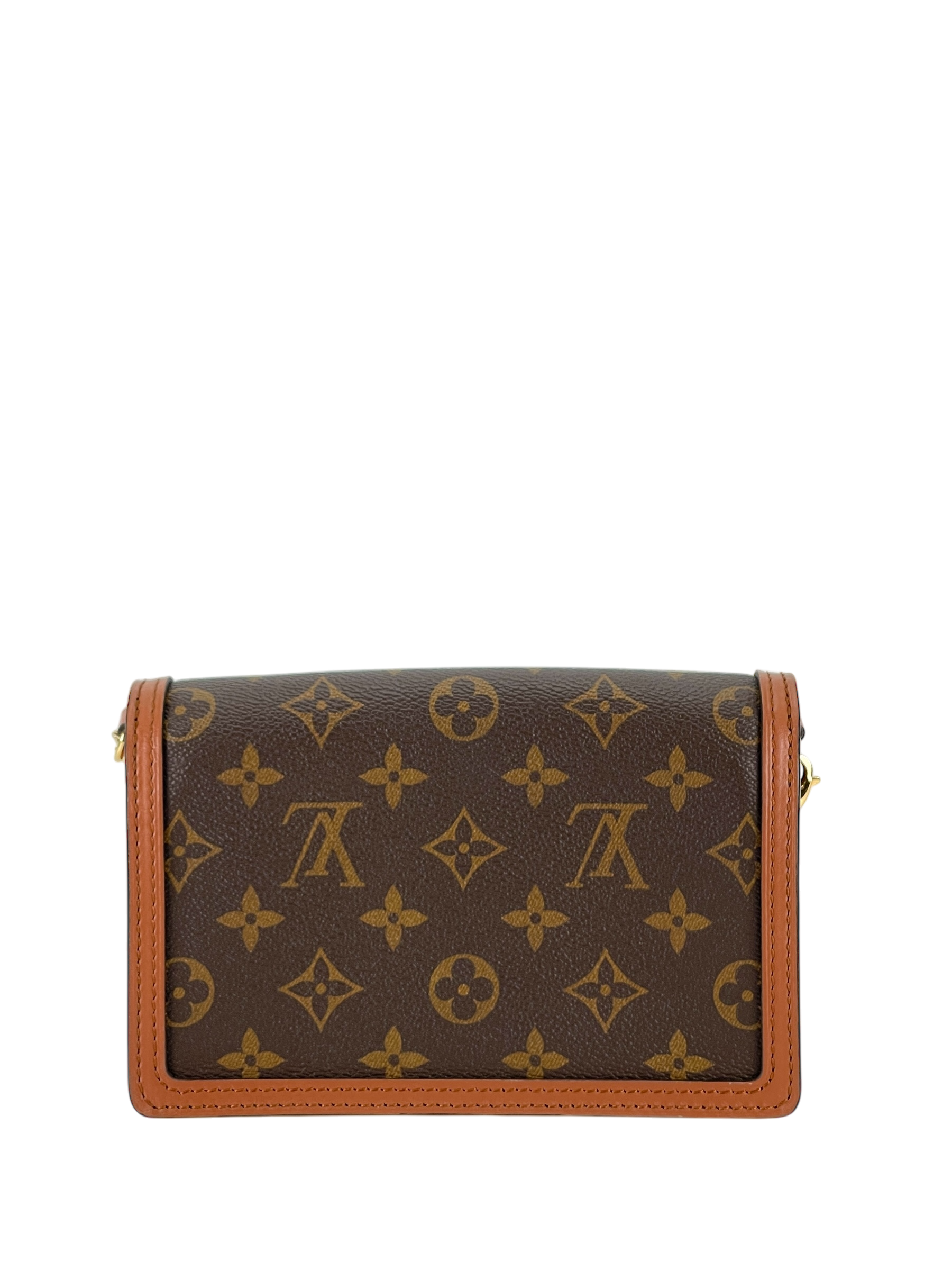 LOUIS VUITTON - Dauphine Chain Wallet Reverse Monogram