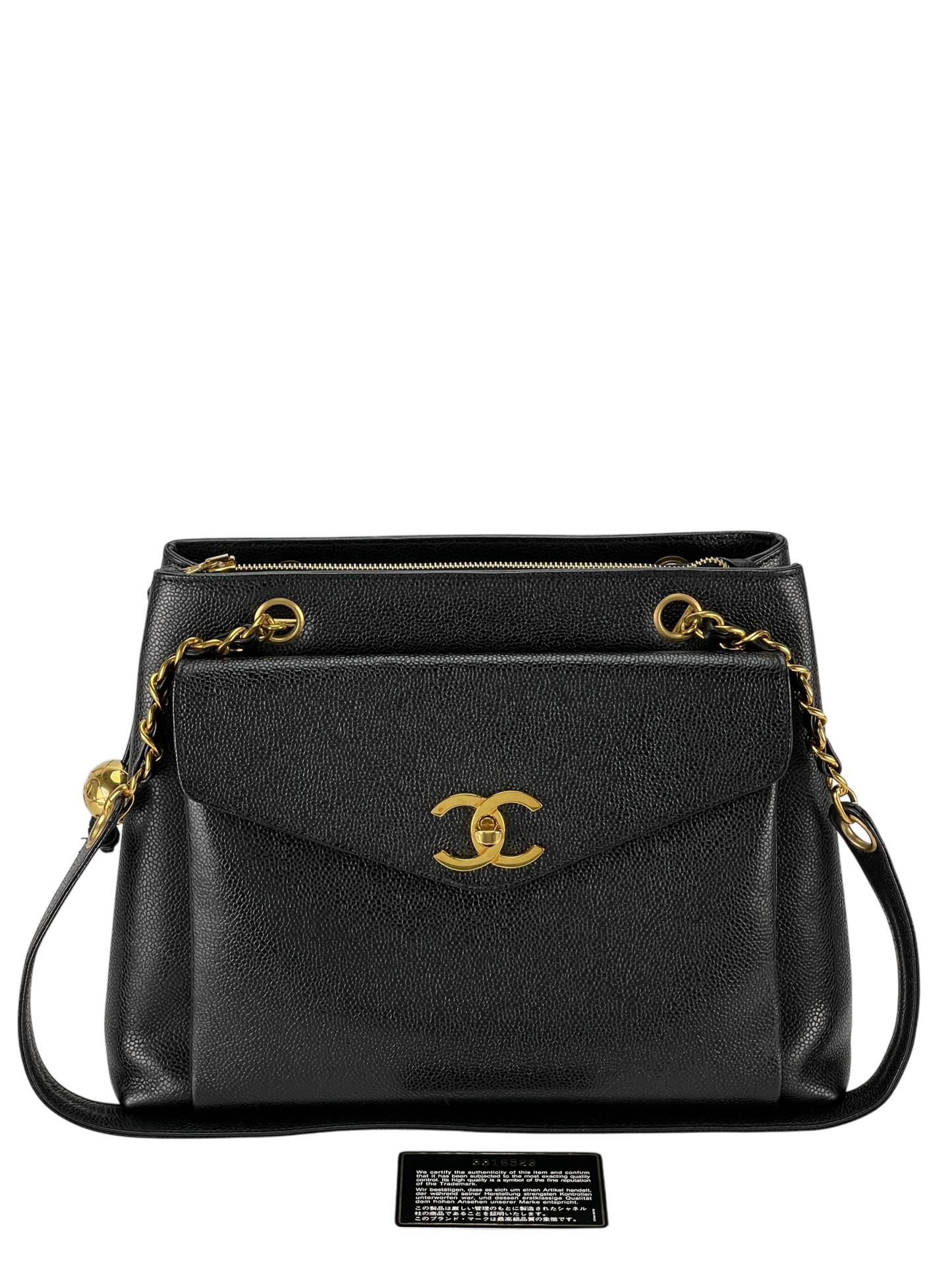 CHANEL - CC Shopper Tote Black Caviar