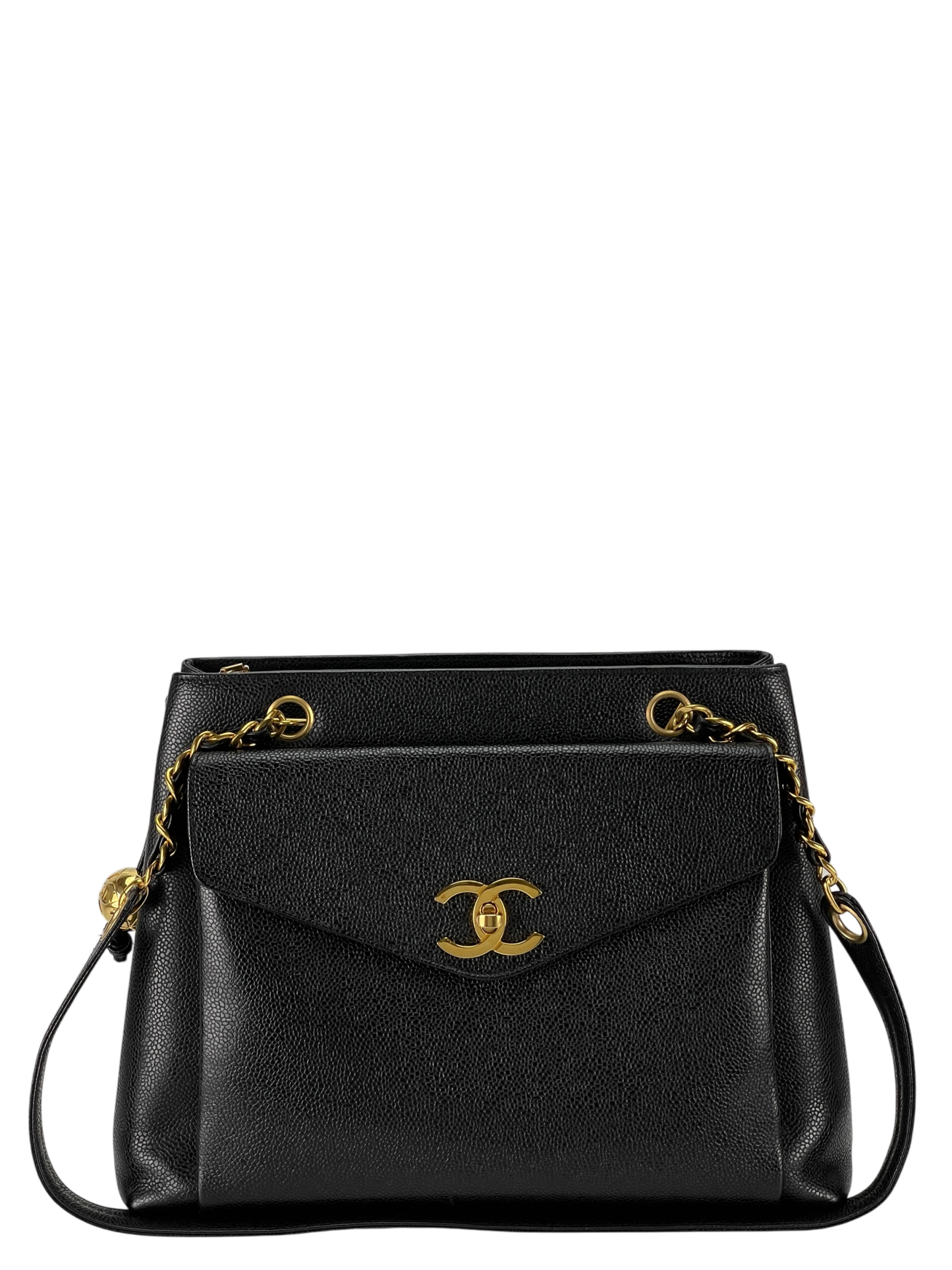 CHANEL - CC Shopper Tote Black Caviar