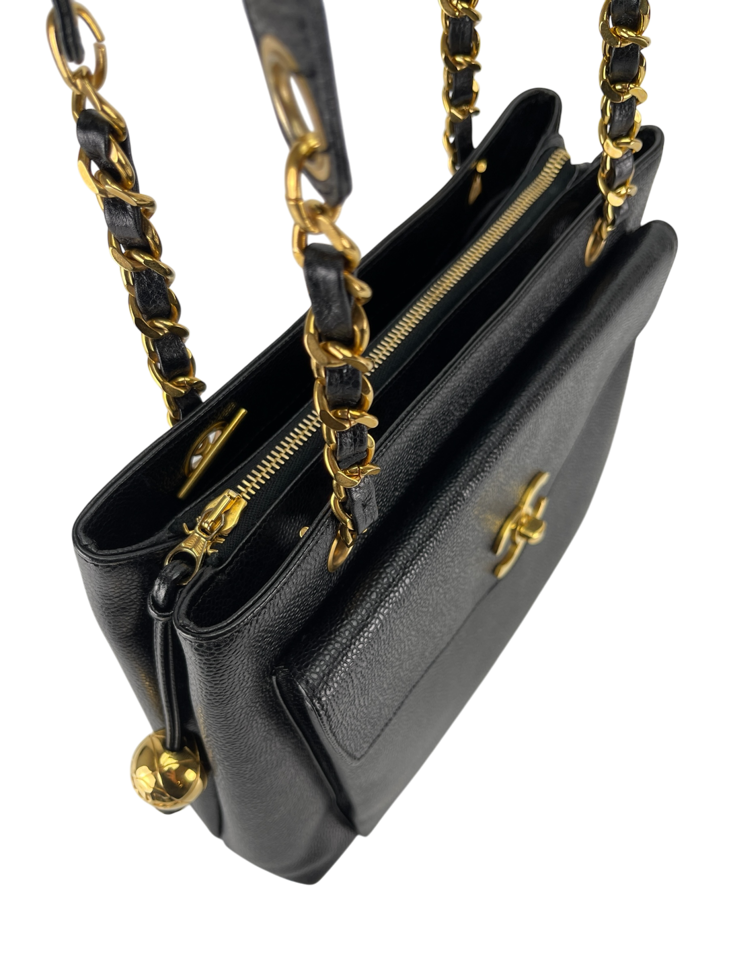 CHANEL - CC Shopper Tote Black Caviar