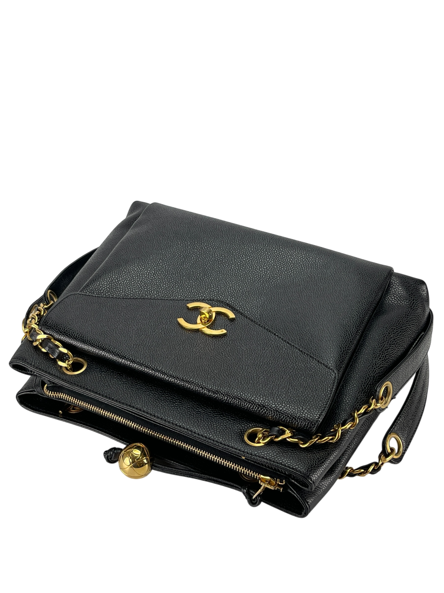 CHANEL - CC Shopper Tote Black Caviar