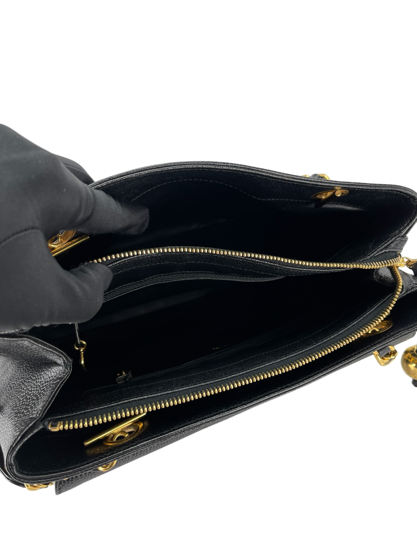 CHANEL - CC Shopper Tote Black Caviar