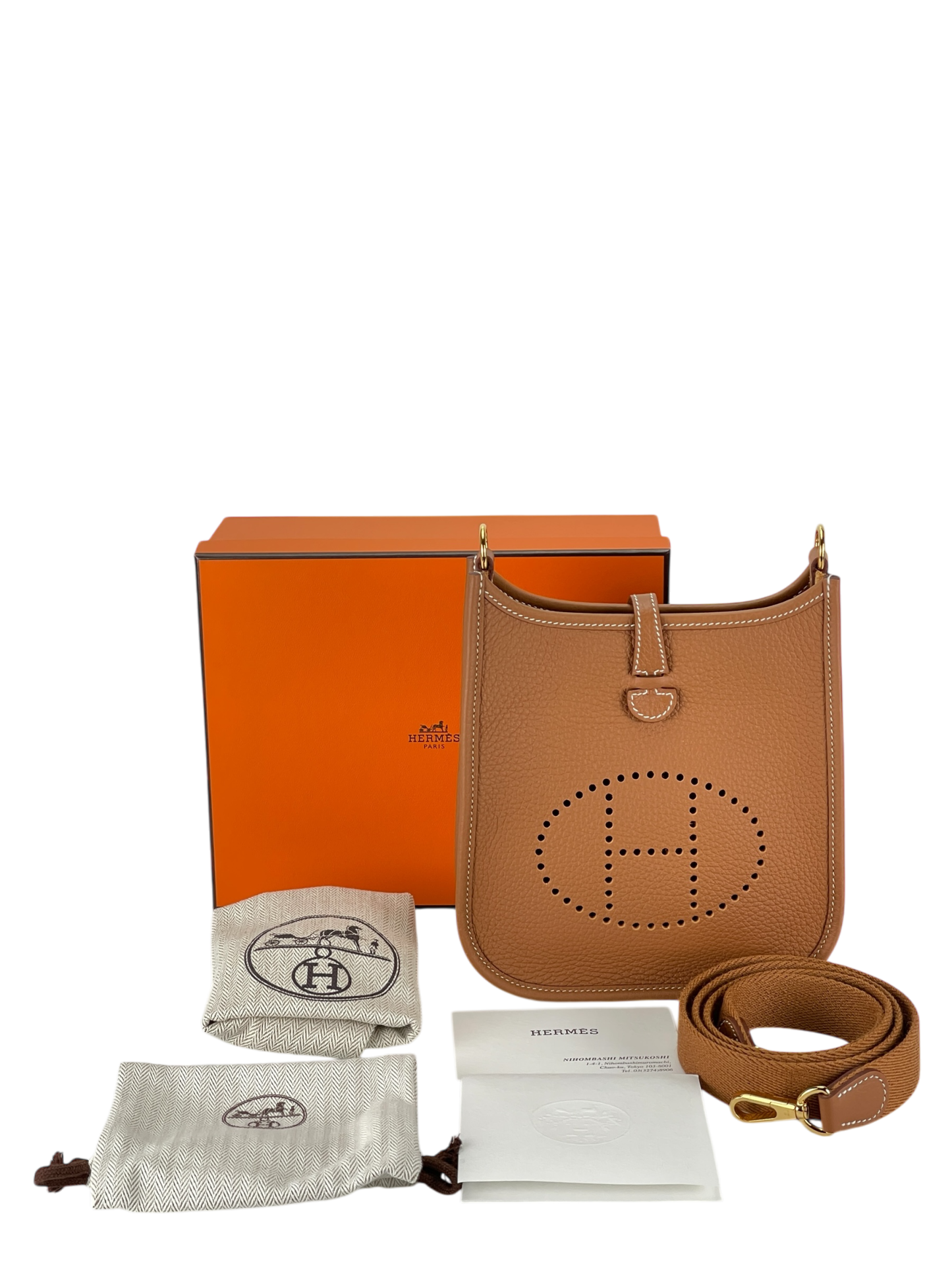HERMES - Evelyne TPM Evelyne 16 Gold Clemence Gold Hardware