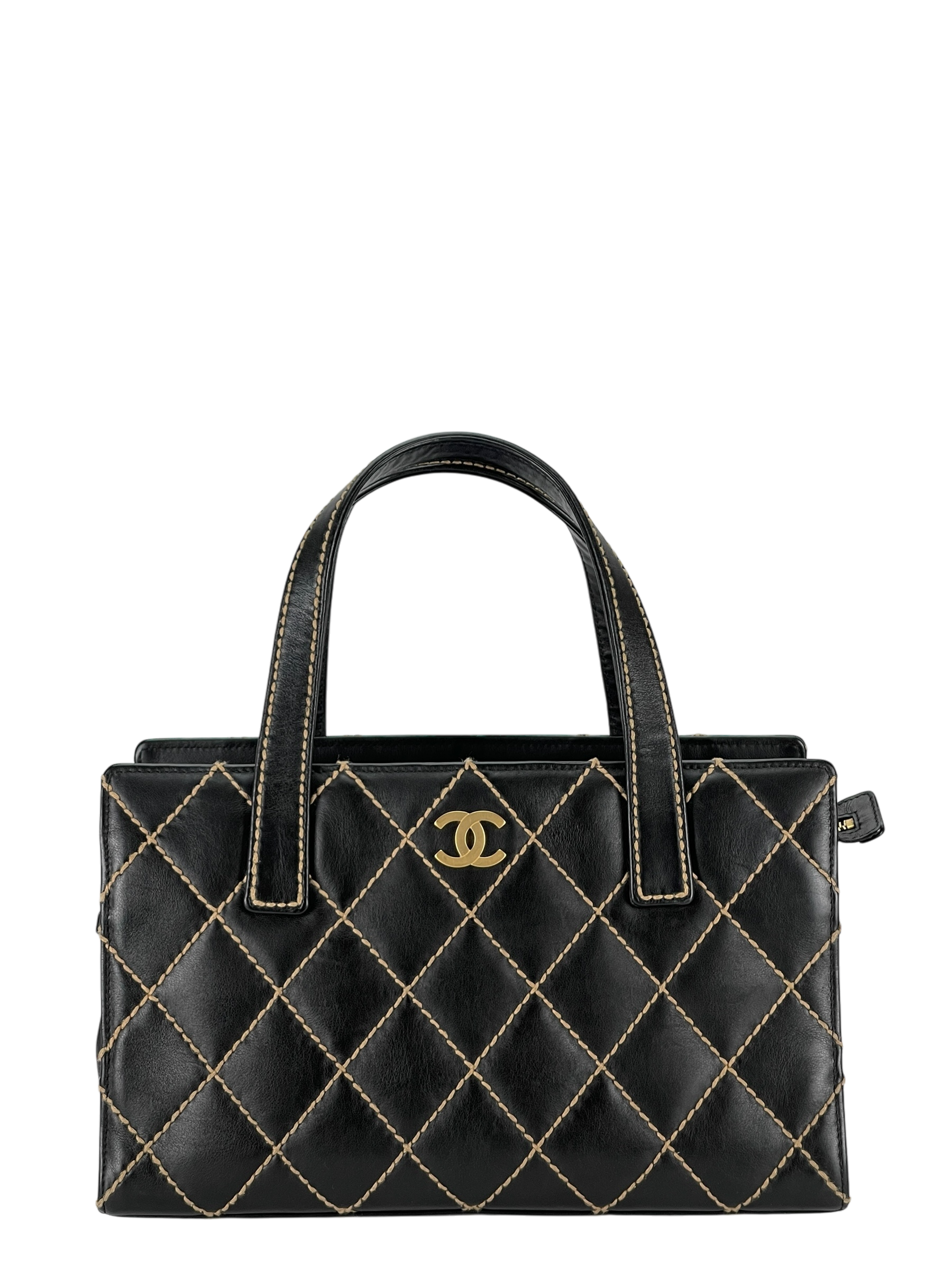 極美品 激レア CHANEL トート＆ハンドバッグ カーフスキン❌ウール 