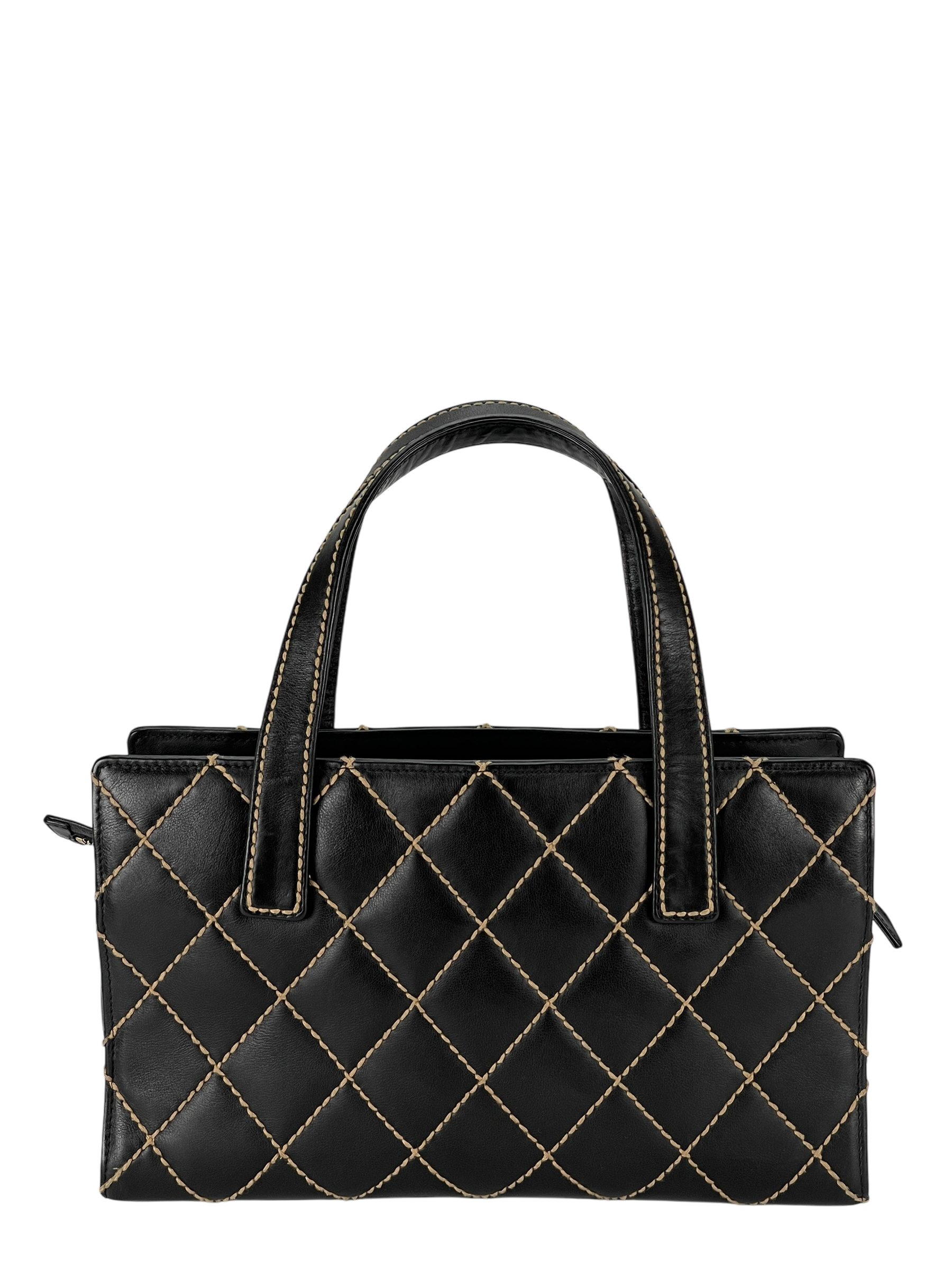 CHANEL - Wild Stitch Medium Tote Black Calfskin