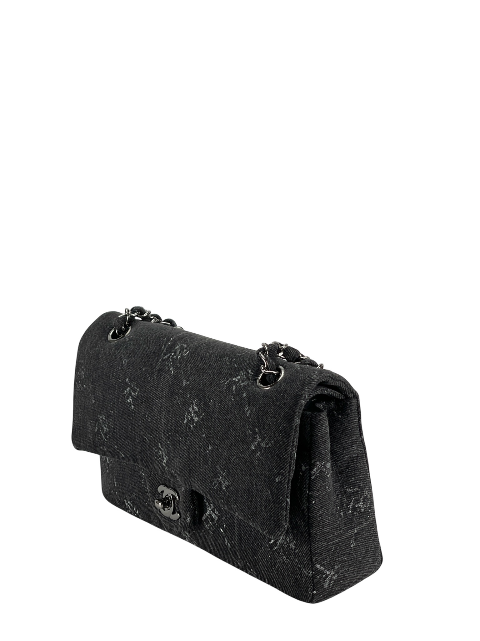 CHANEL - Matelasse Denim CF25 Chain Shoulder Bag
