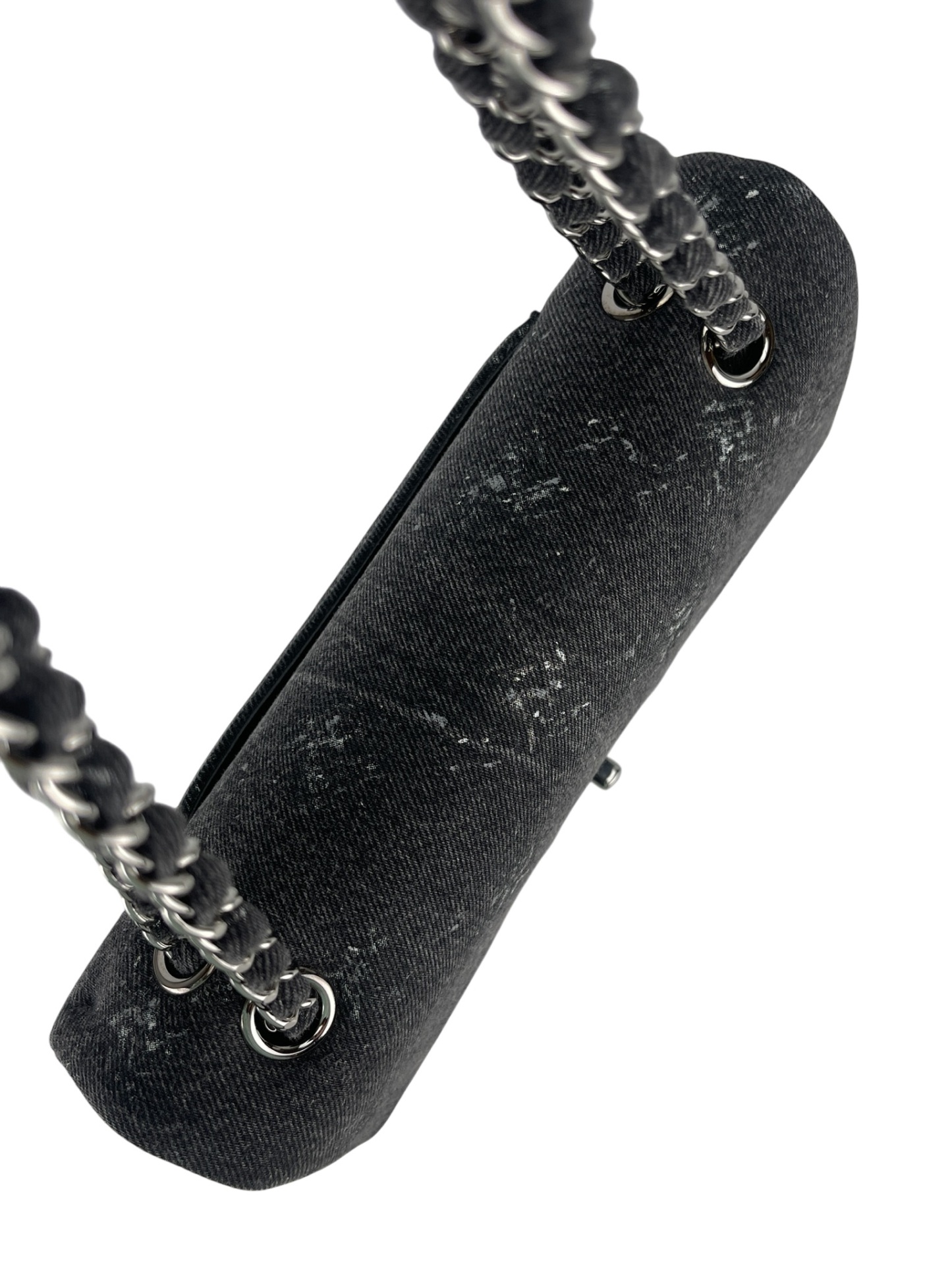 CHANEL - Matelasse Denim CF25 Chain Shoulder Bag