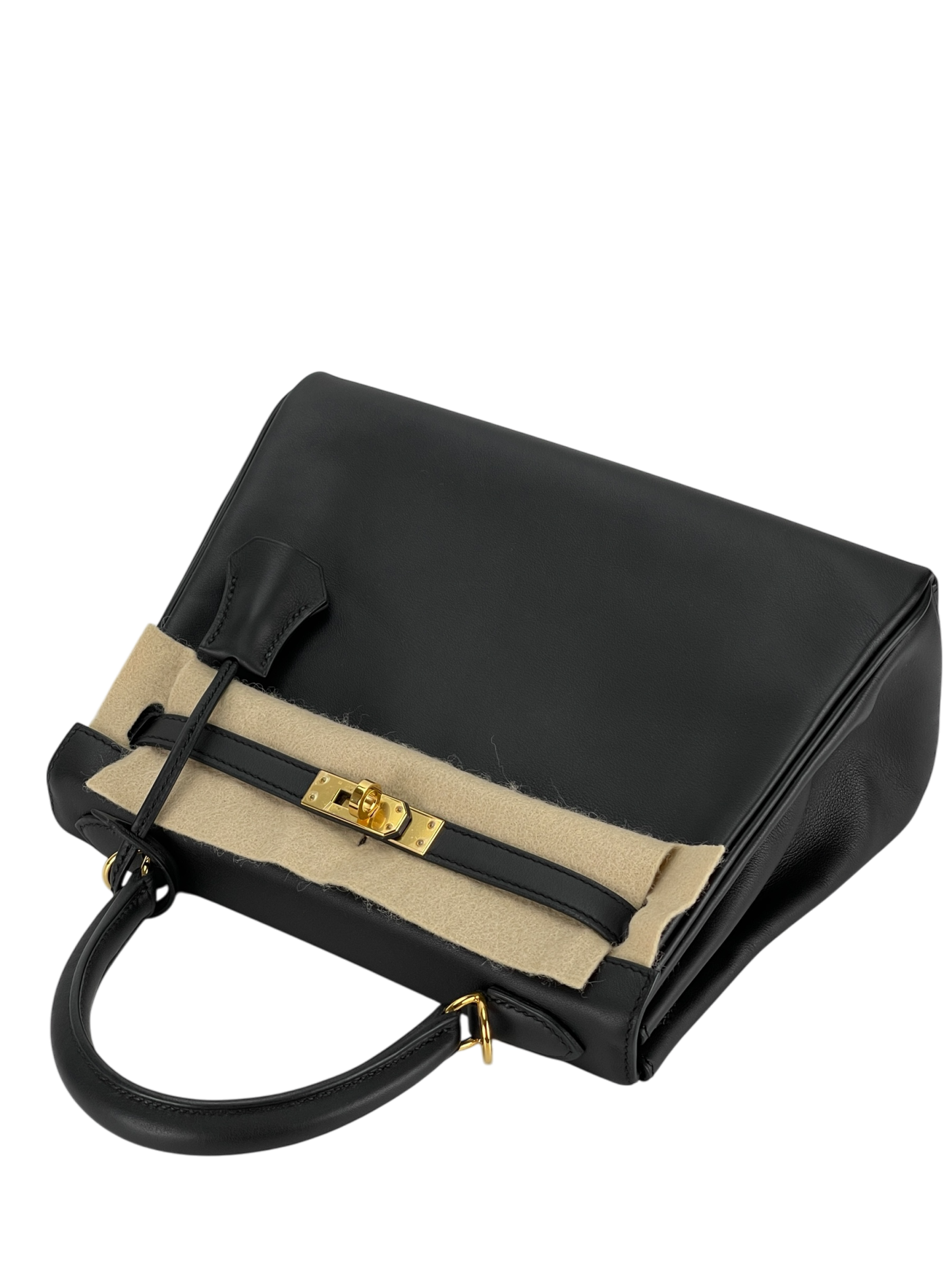 HERMES - Kelly 25 Black Swift Gold Hardware
