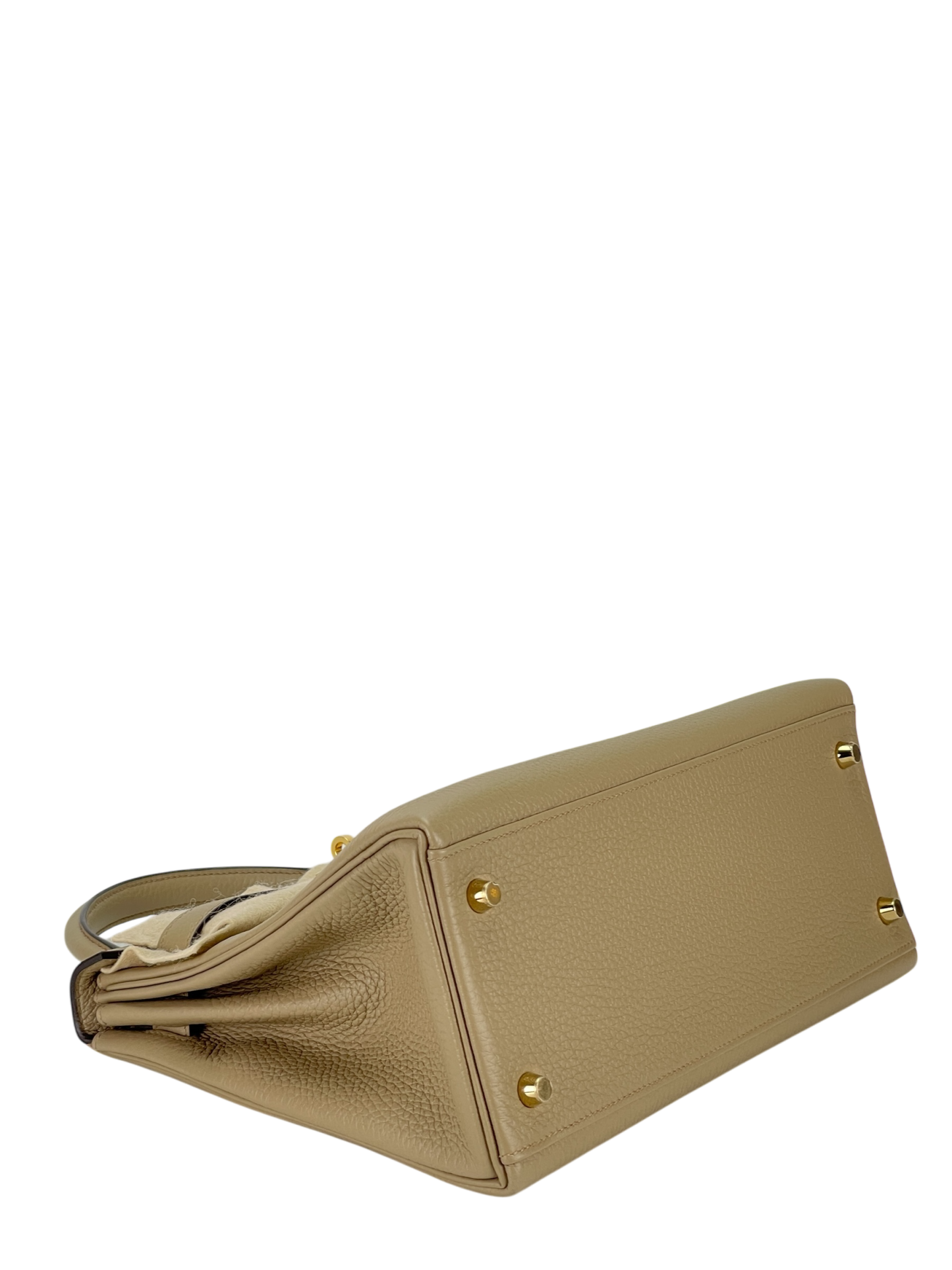 HERMES - Kelly 28 8Q Beige Marfa Gold TC Gold Hardware