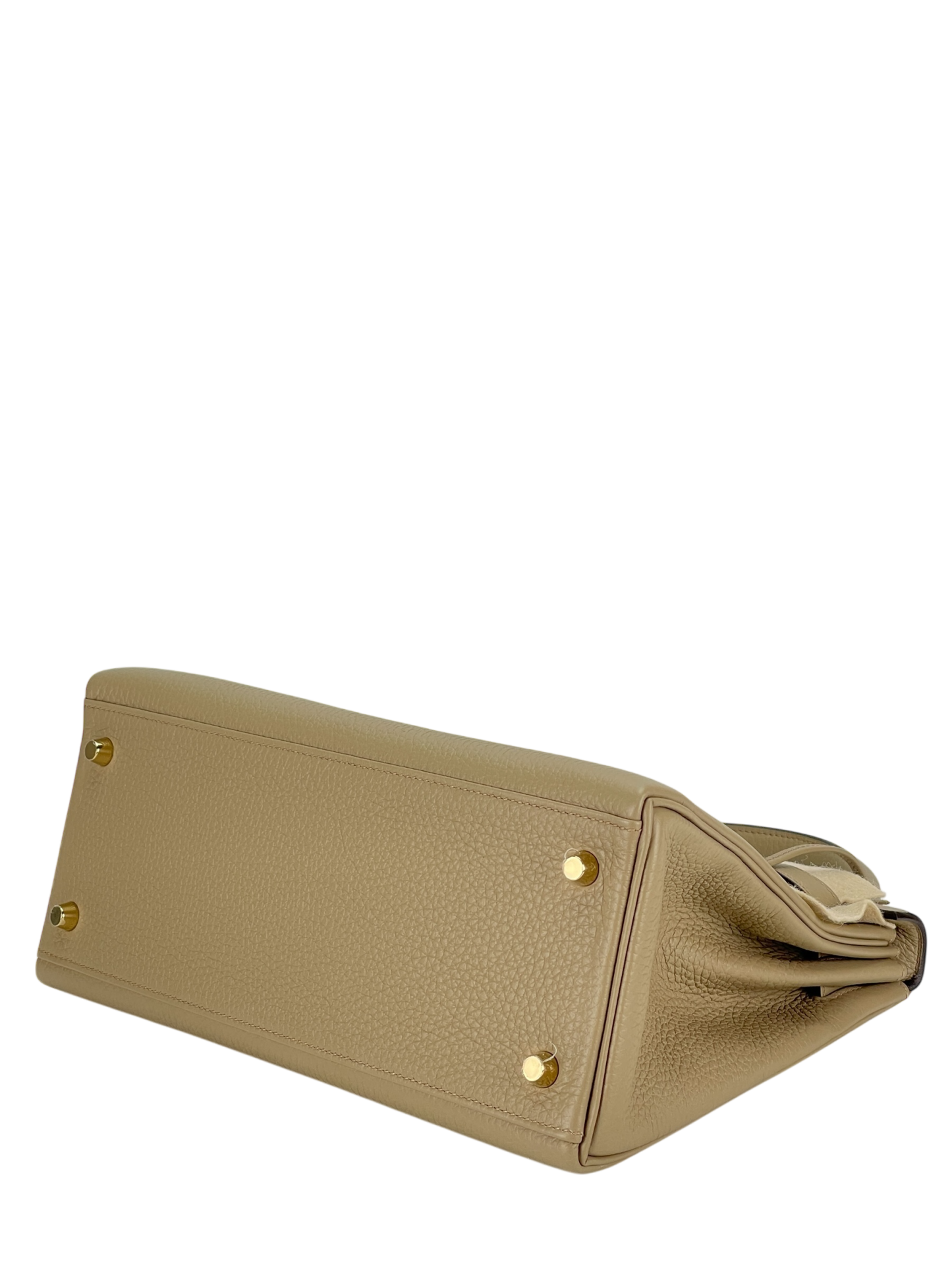 HERMES - Kelly 28 8Q Beige Marfa Gold TC Gold Hardware