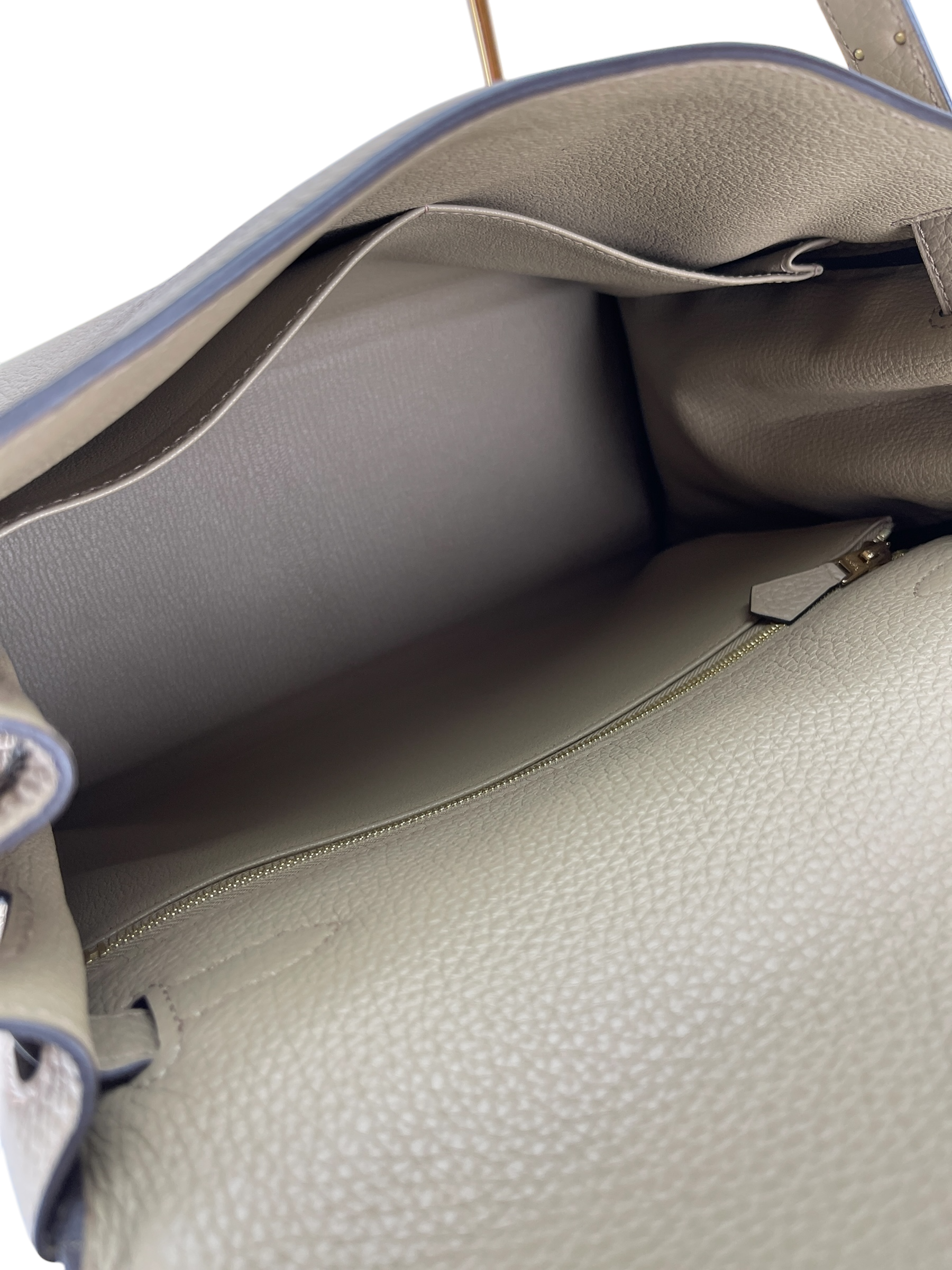 HERMES - Kelly 28 8Q Beige Marfa Gold TC Gold Hardware