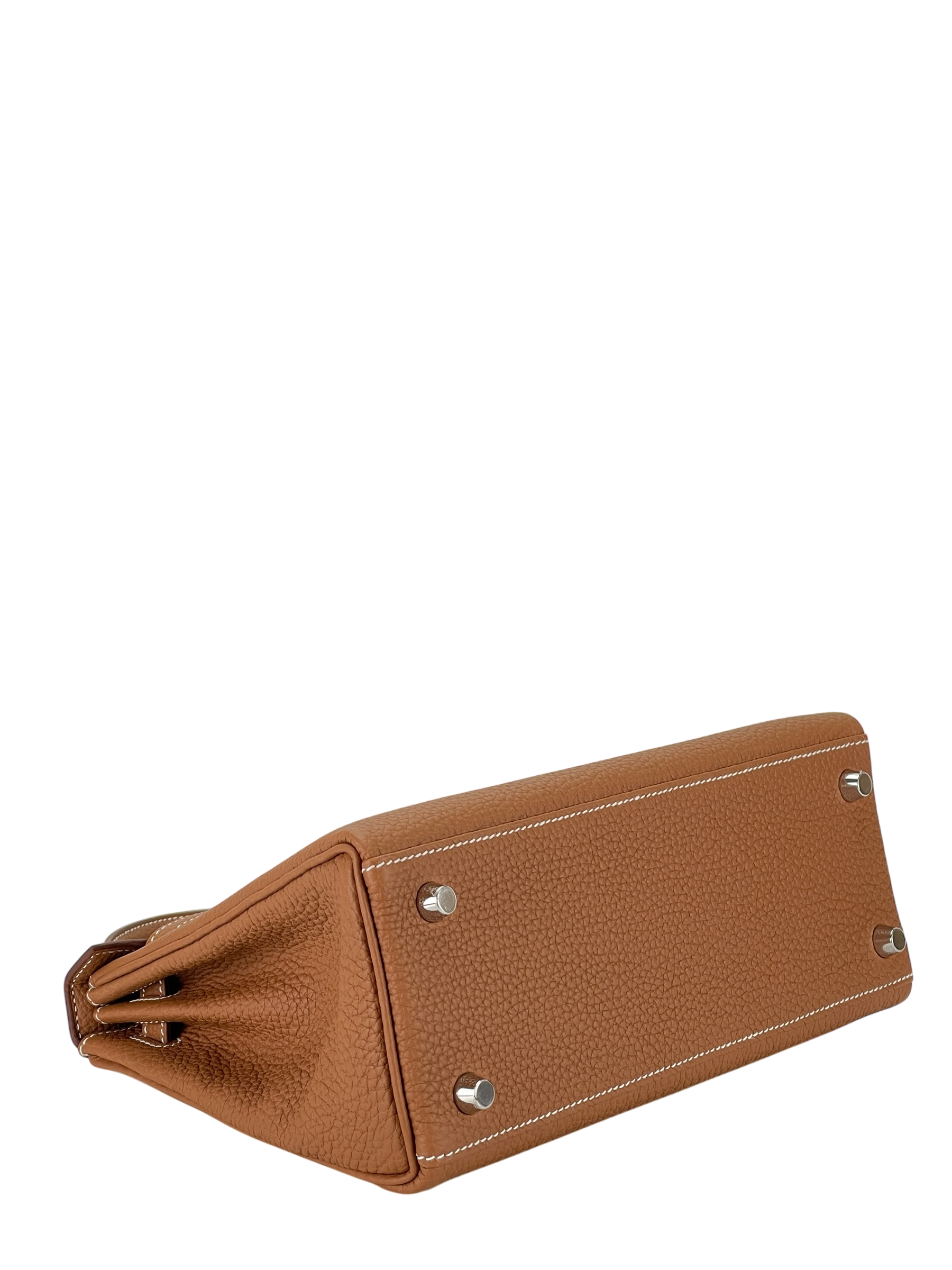 HERMES - Kelly 25 Gold Togo Palladium Hardware