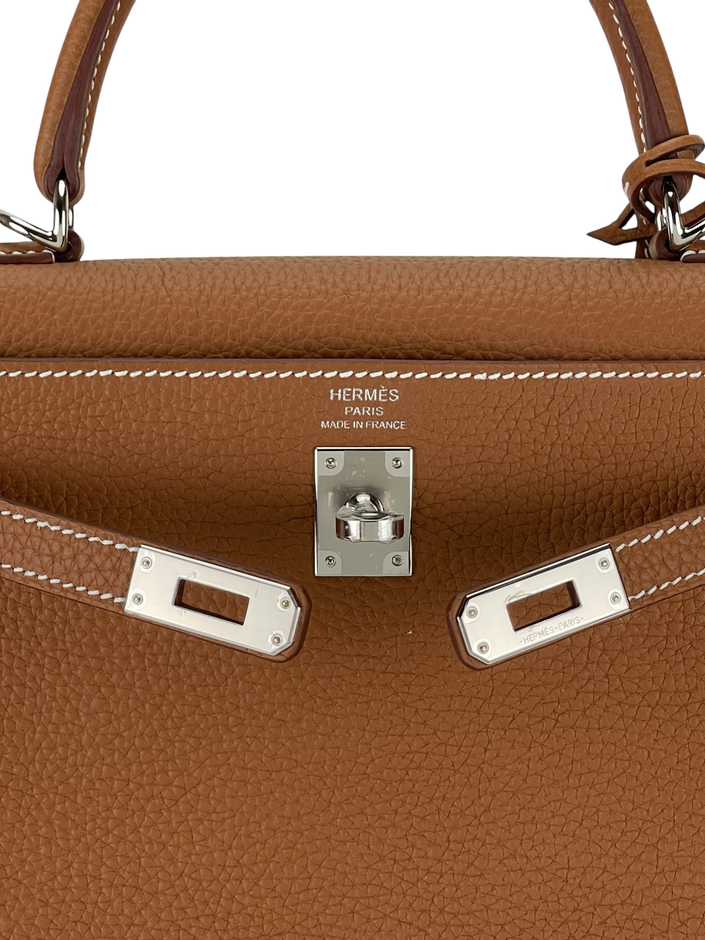 HERMES - Kelly 25 Gold Togo Palladium Hardware