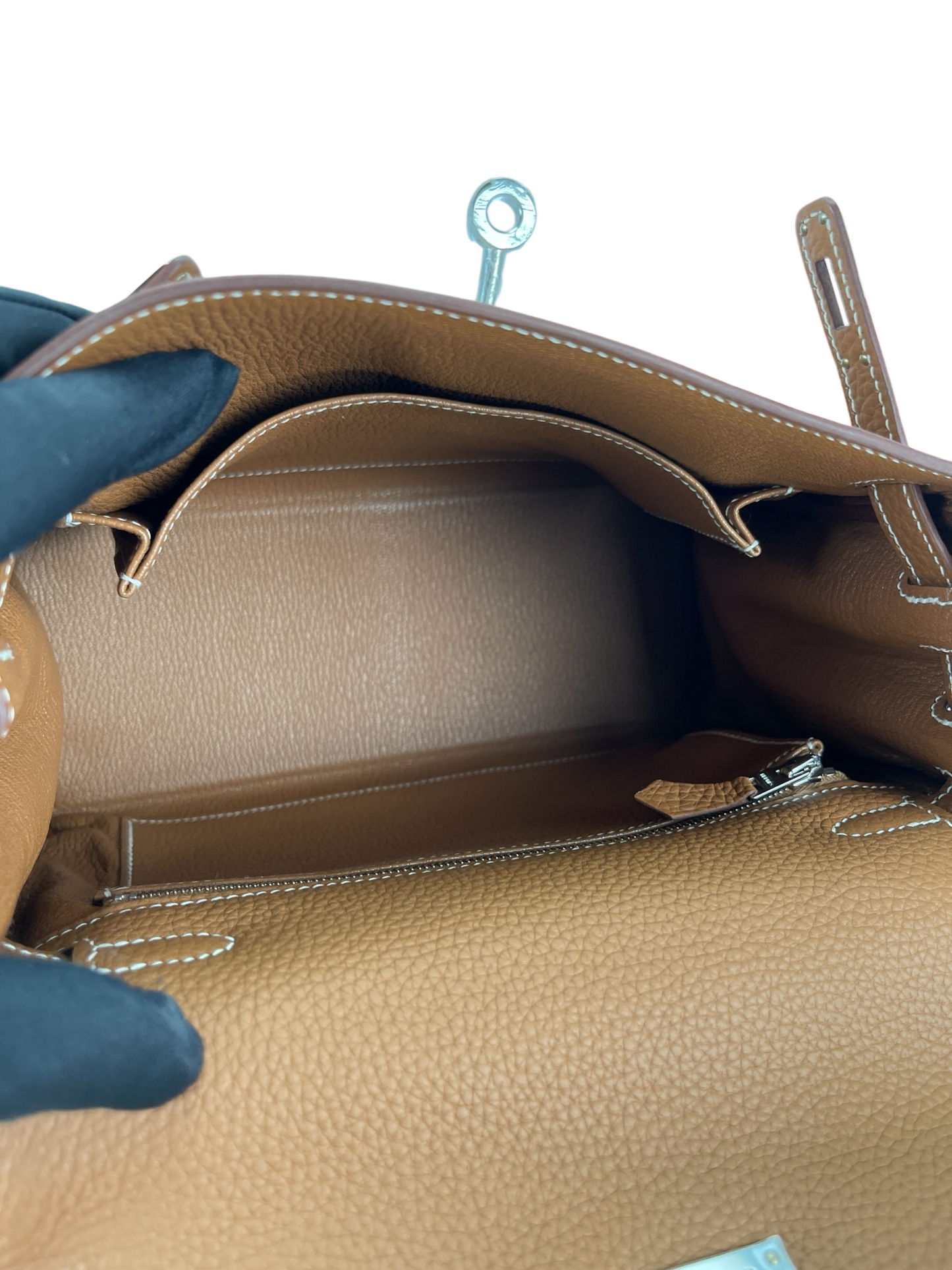 HERMES - Kelly 25 Gold Togo Palladium Hardware