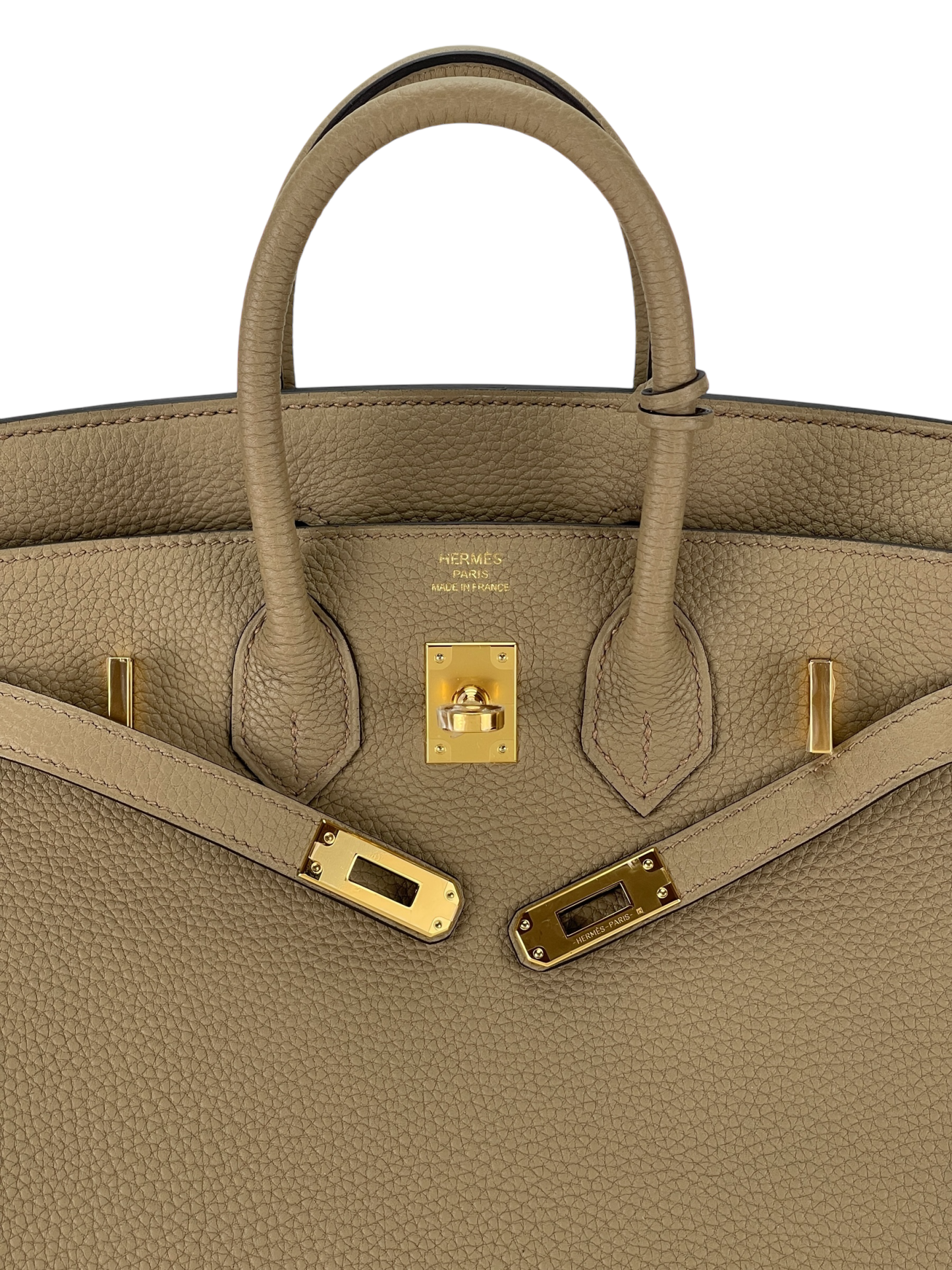 HERMES - Birkin 25 8Q Beige Marfa Togo Gold Hardware