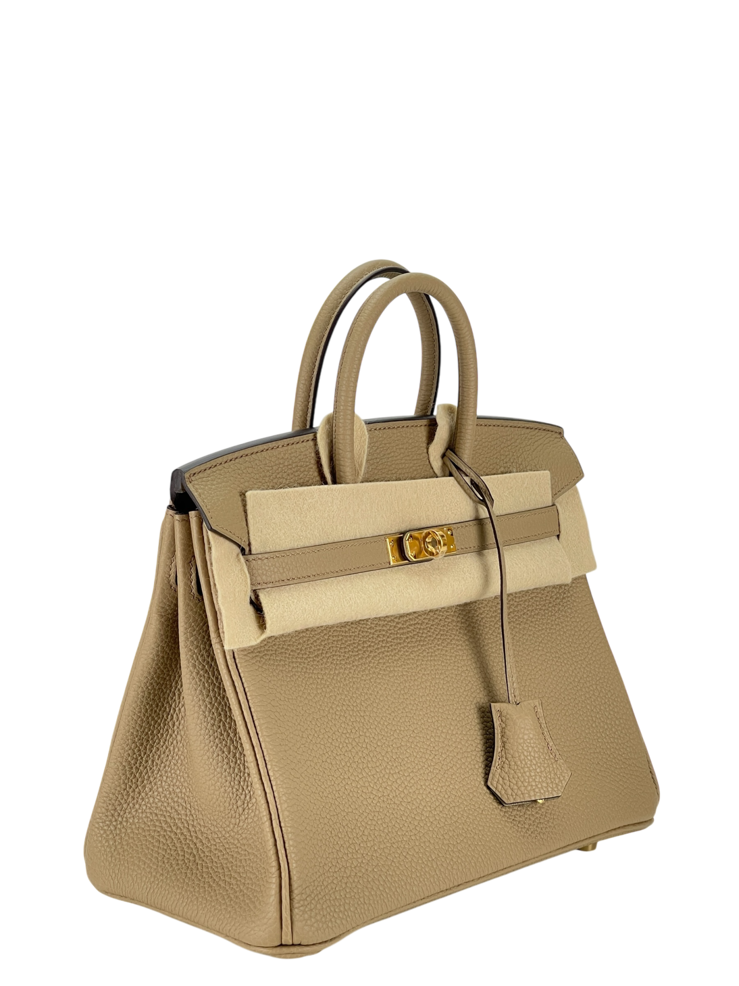 HERMES - Birkin 25 8Q Beige Marfa Togo Gold Hardware