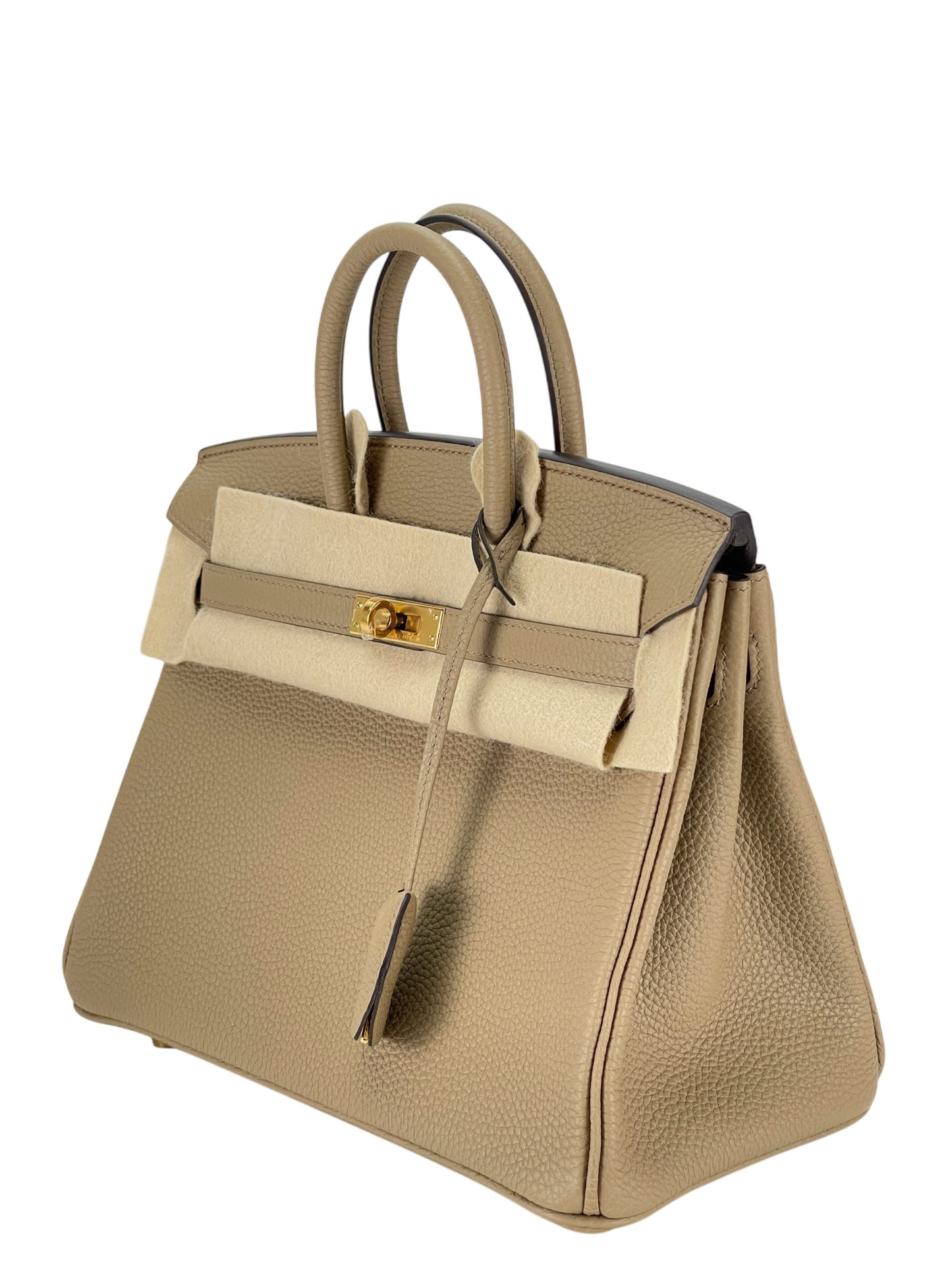 HERMES - Birkin 25 8Q Beige Marfa Togo Gold Hardware
