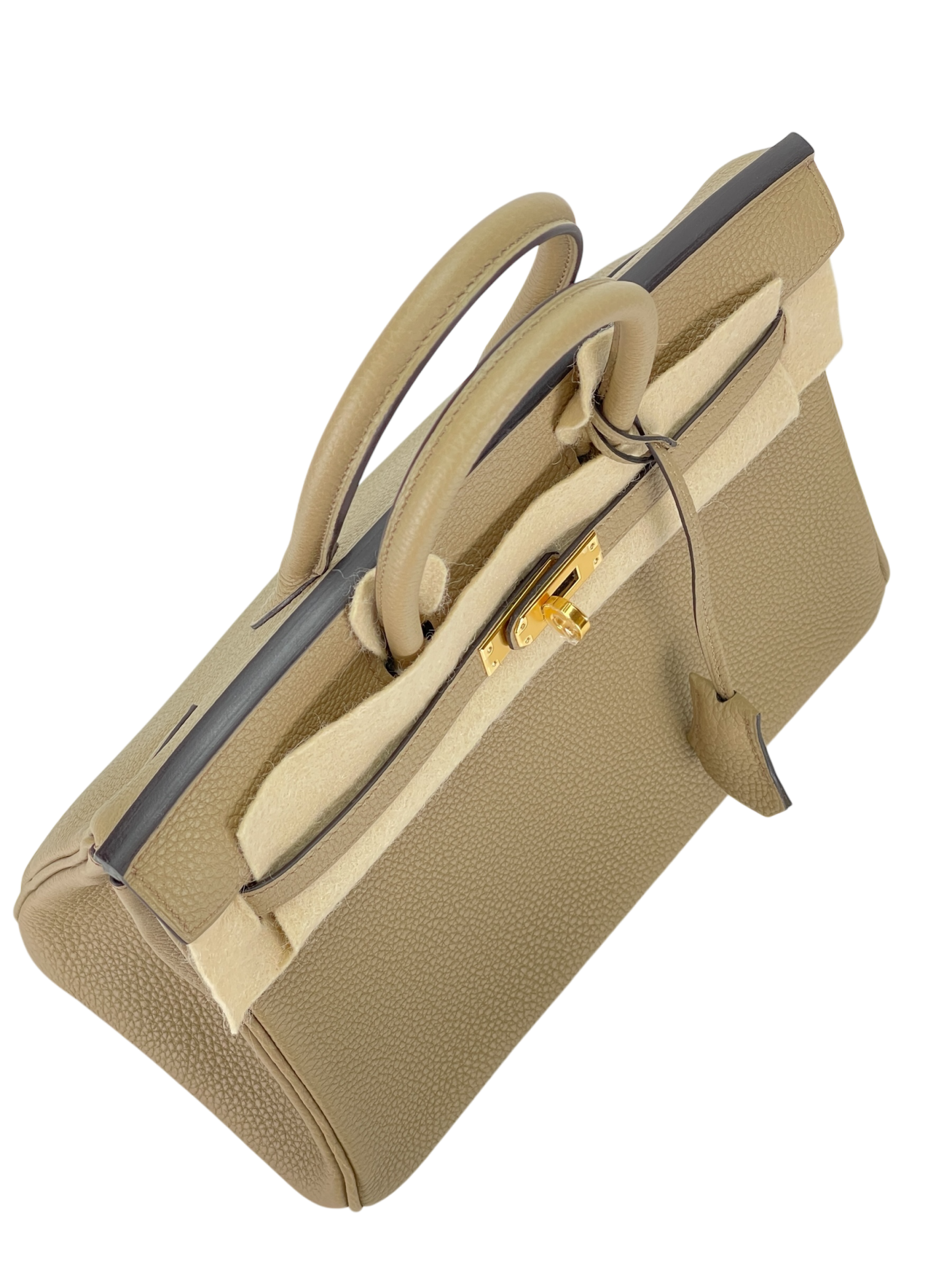 HERMES - Birkin 25 8Q Beige Marfa Togo Gold Hardware