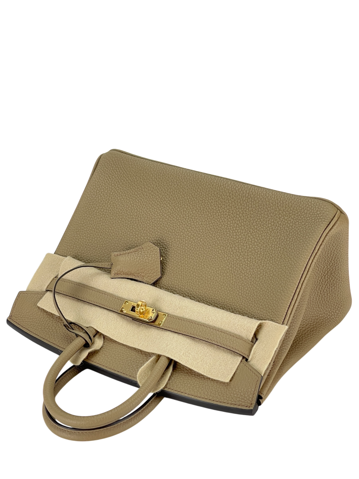 HERMES - Birkin 25 8Q Beige Marfa Togo Gold Hardware