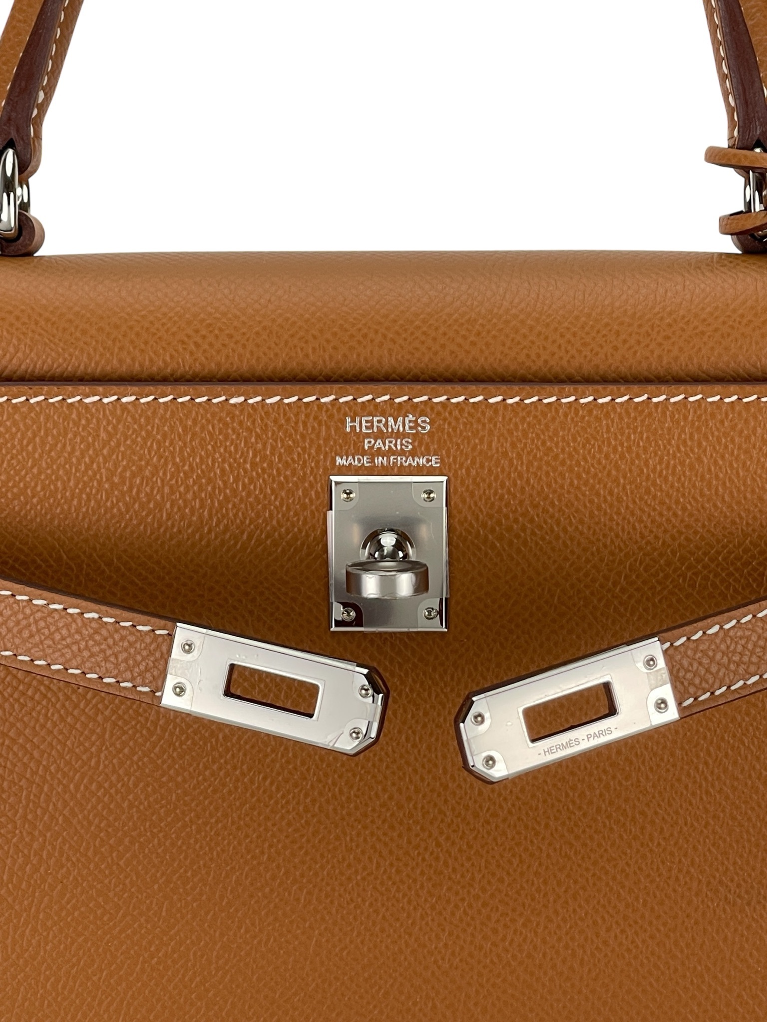 HERMES - Kelly 25 Gold Epsom Gold Hardware