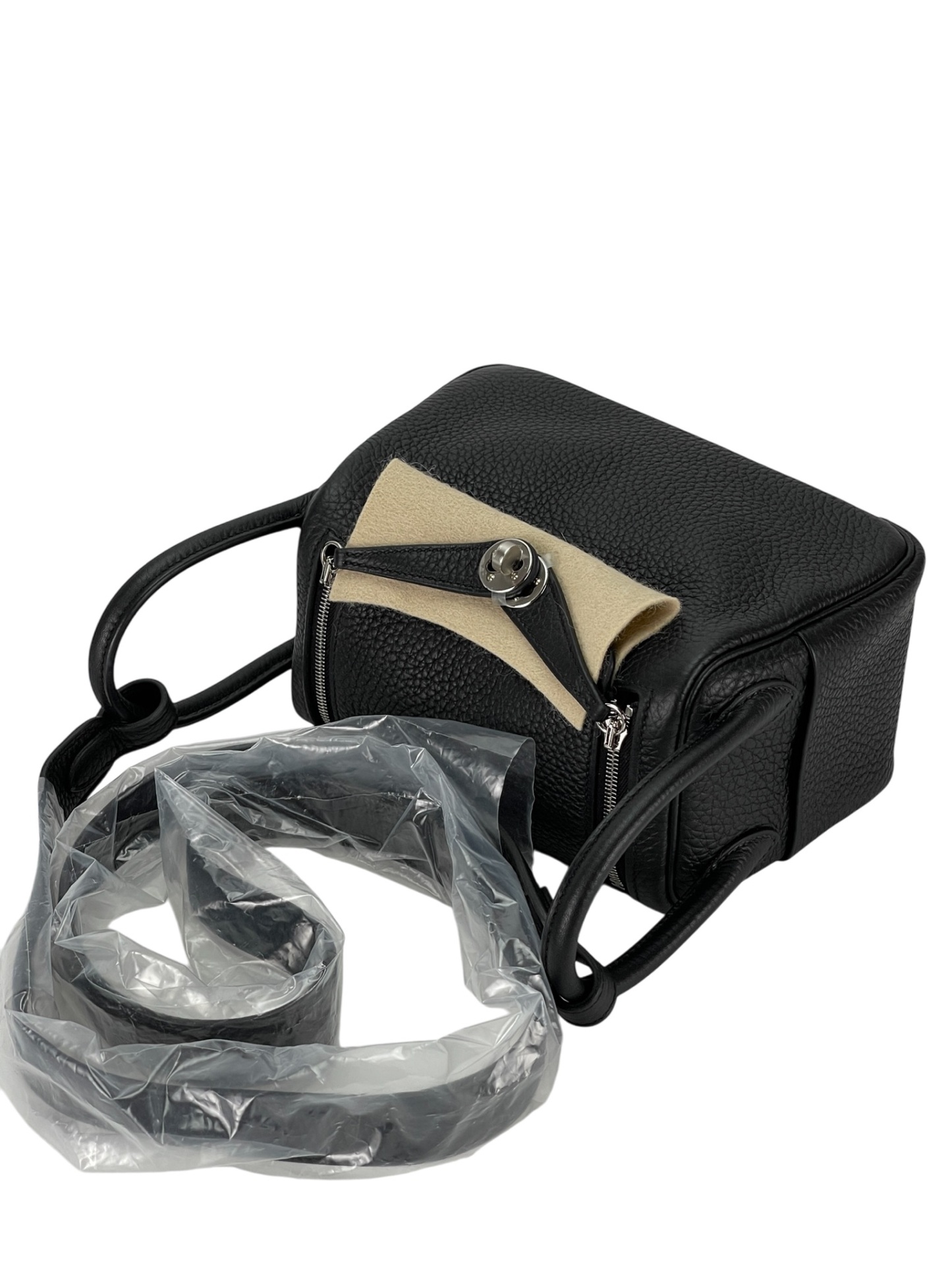 HERMES - Mini Lindy Black TC Palladium Hardware