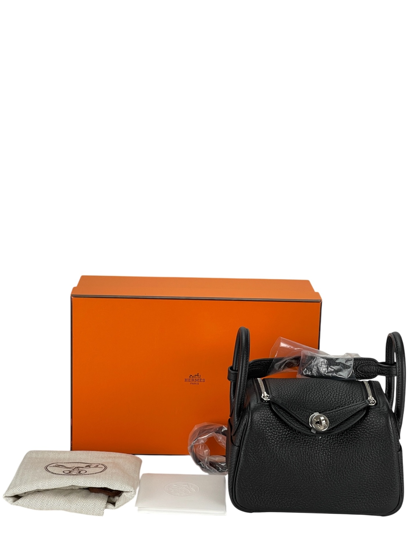 HERMES - Mini Lindy Black TC Palladium Hardware