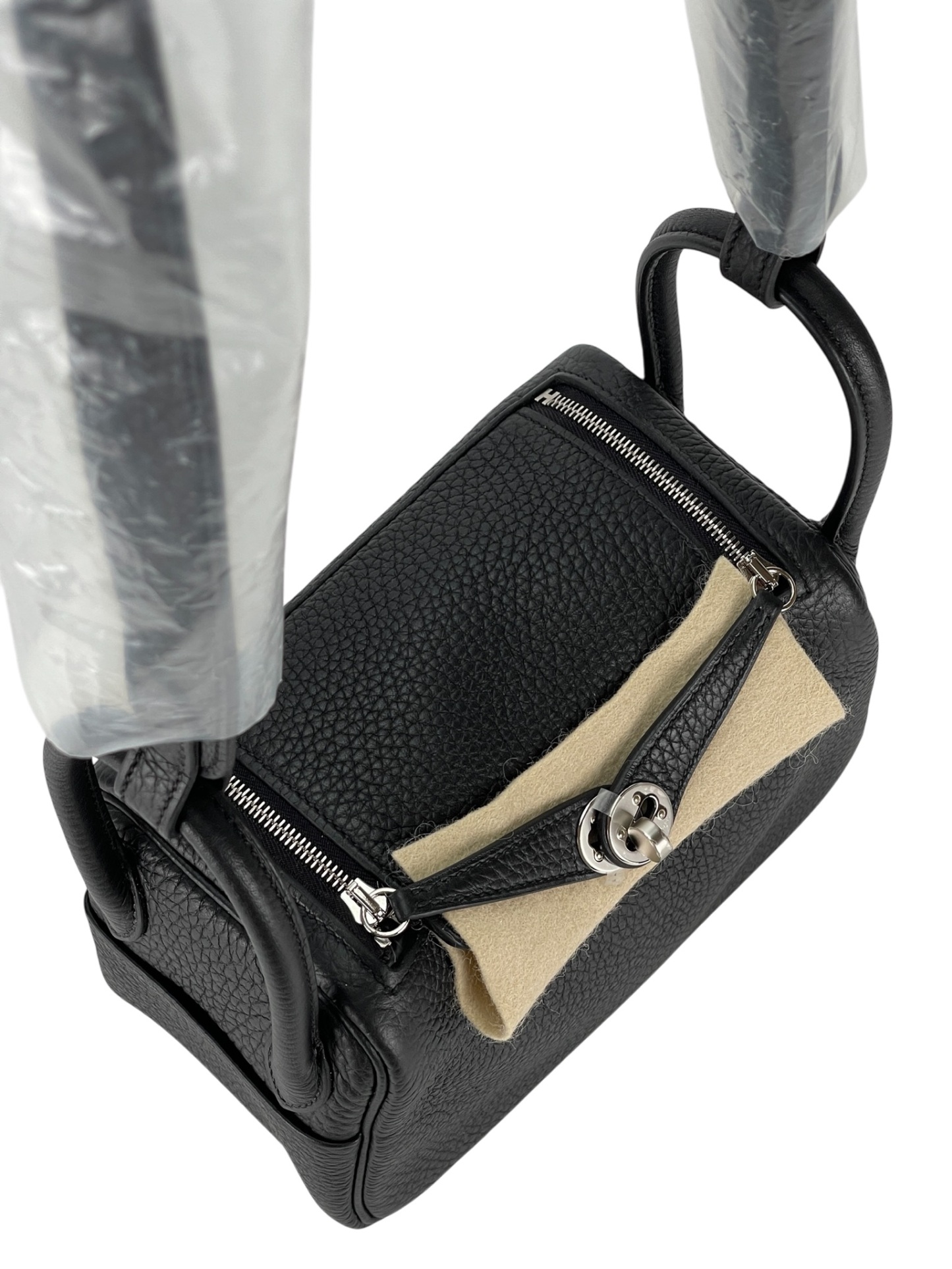 HERMES - Mini Lindy Black TC Palladium Hardware
