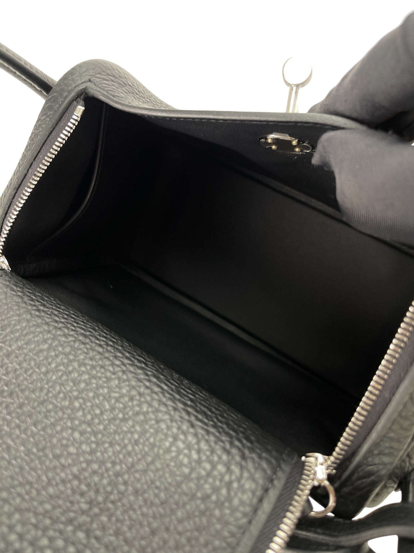 HERMES - Mini Lindy Black TC Palladium Hardware