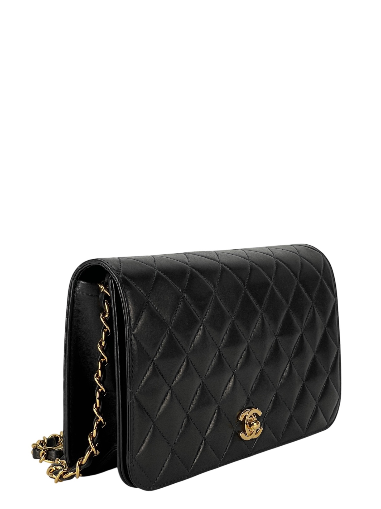 CHANEL - Vintage WOC Calfskin Leather Crossbody Bag