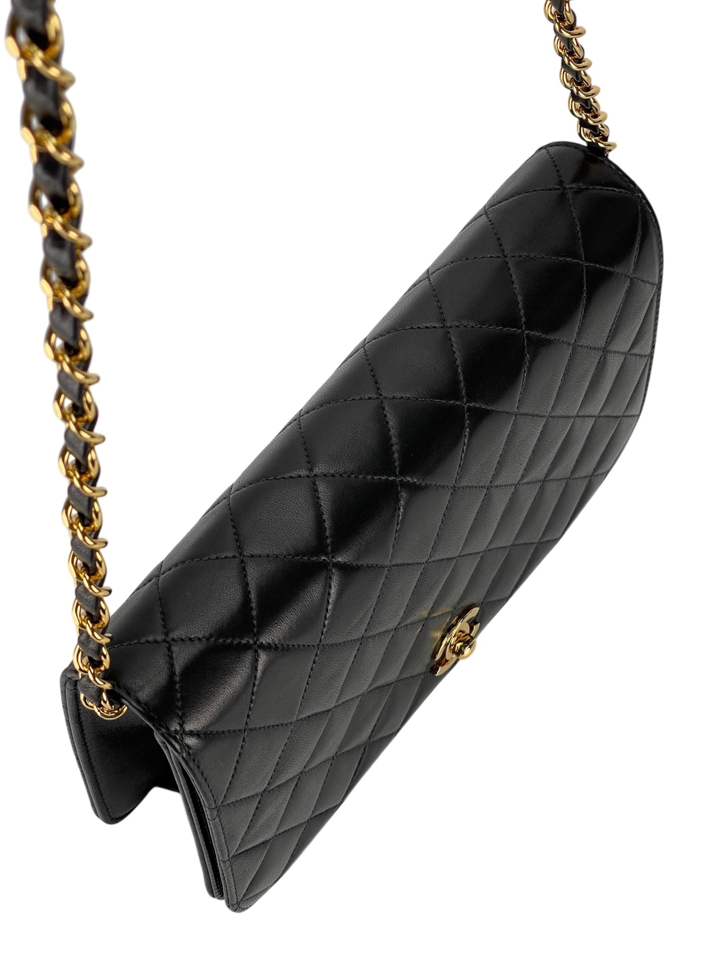 CHANEL - Vintage WOC Calfskin Leather Crossbody Bag
