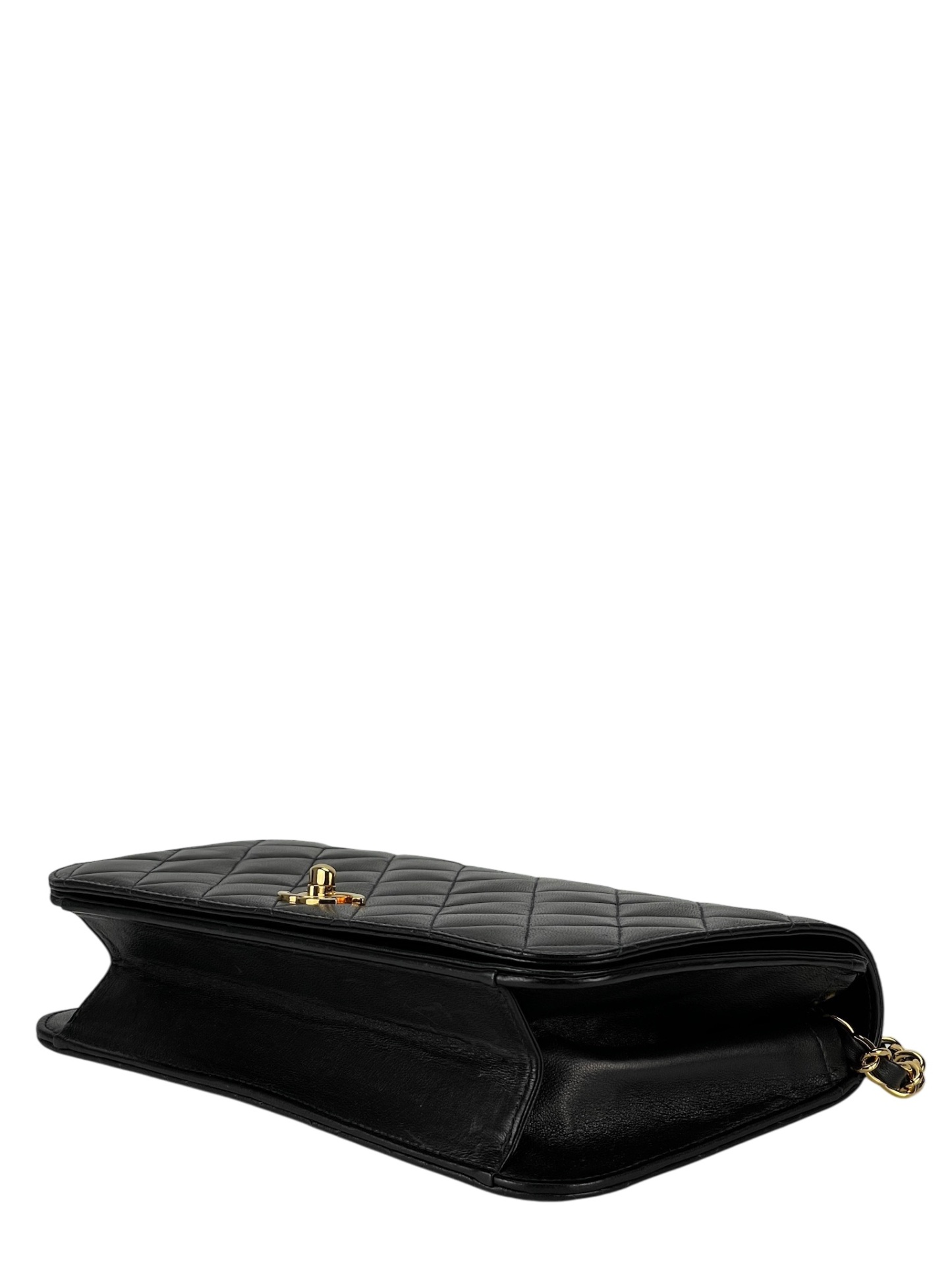 CHANEL - Vintage WOC Calfskin Leather Crossbody Bag