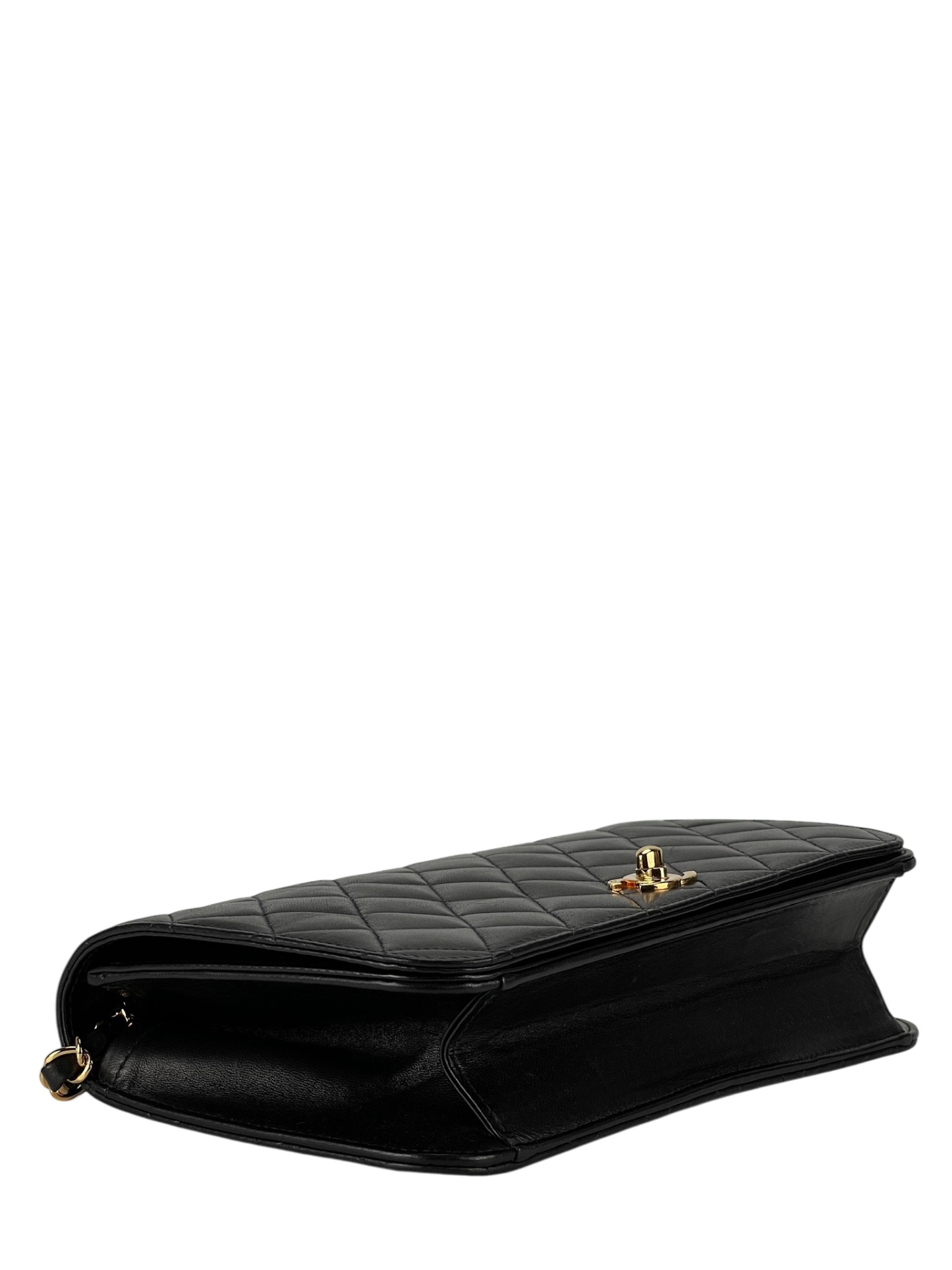 CHANEL - Vintage WOC Calfskin Leather Crossbody Bag
