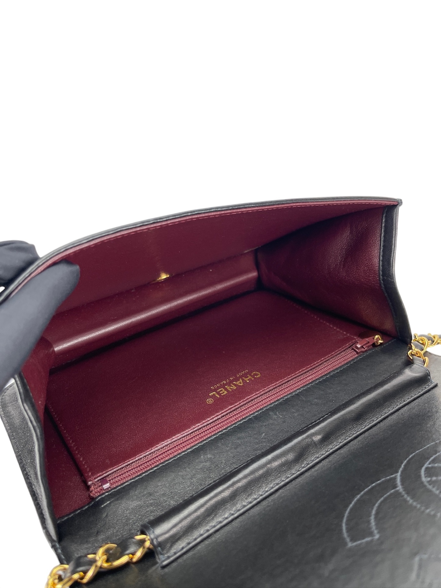 CHANEL - Vintage WOC Calfskin Leather Crossbody Bag