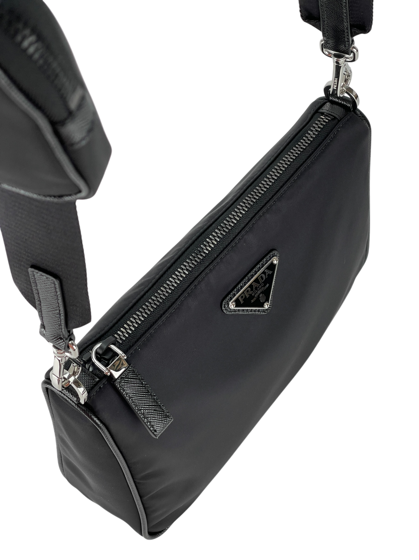 PRADA - Crossbody Shoulder Bag Black Nylon