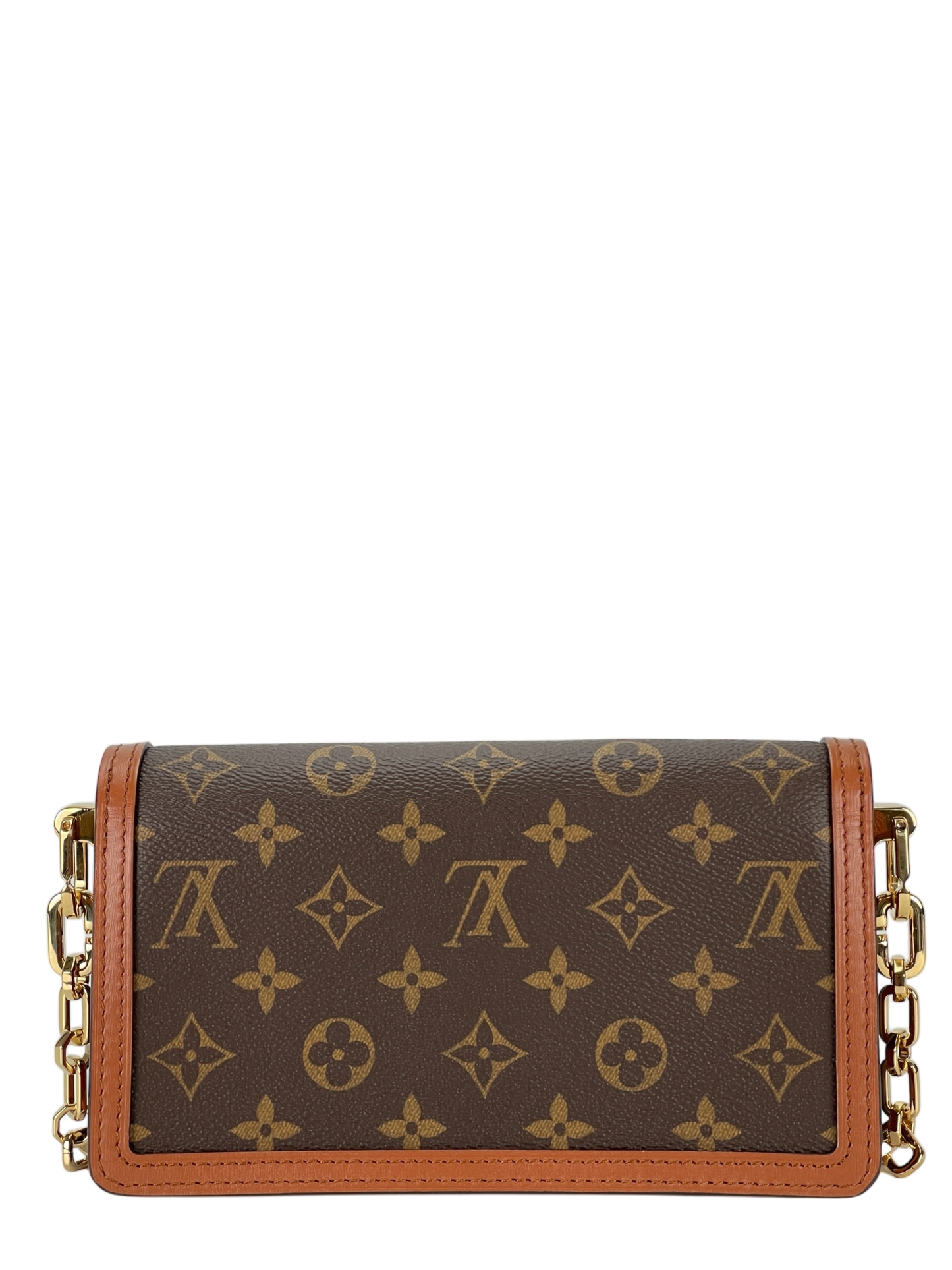LOUIS VUITTON - Dauphine Chain Wallet Reverse Monogram
