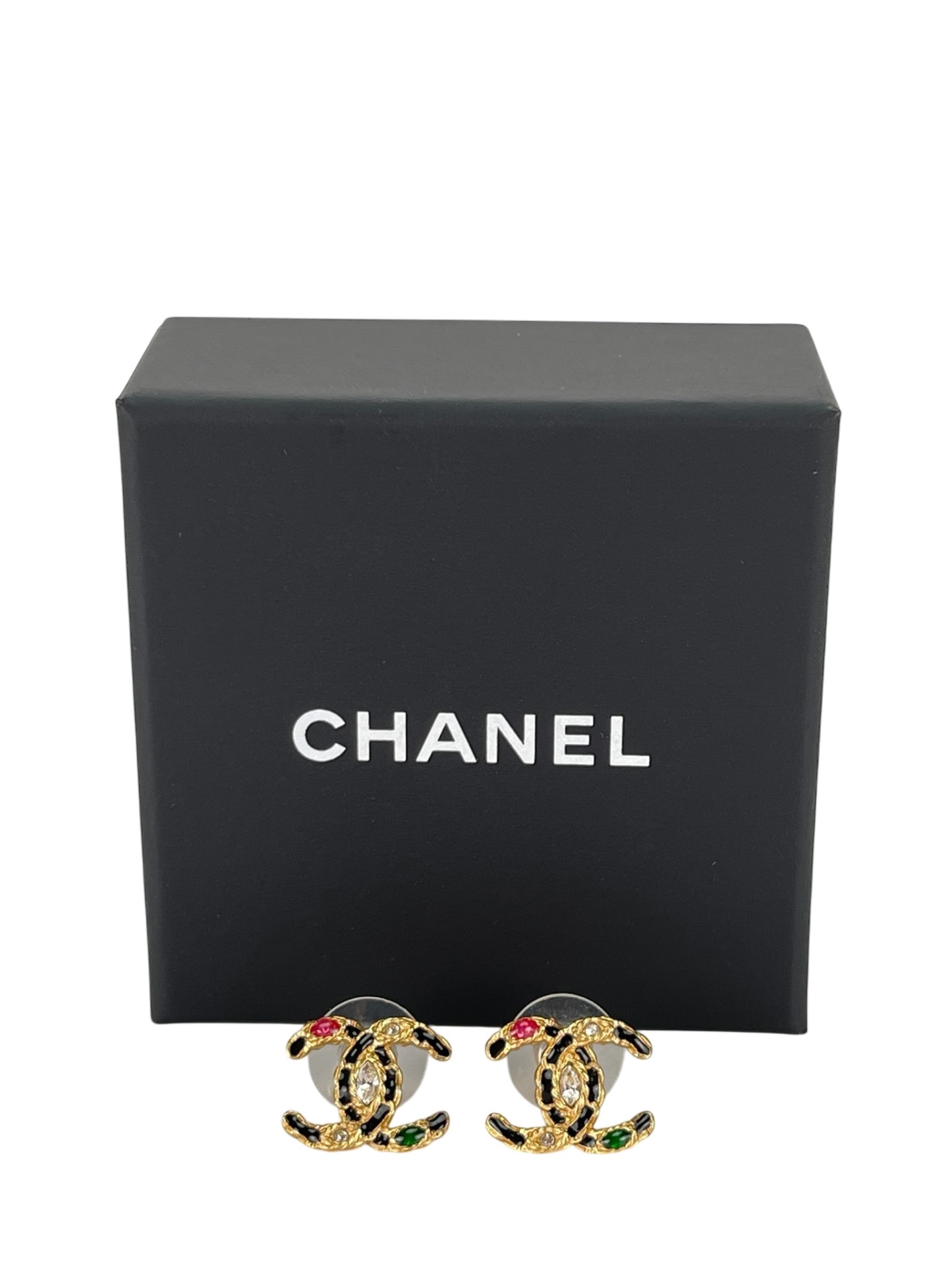 CHANEL - Cocomark Chain Colorstone Pierce