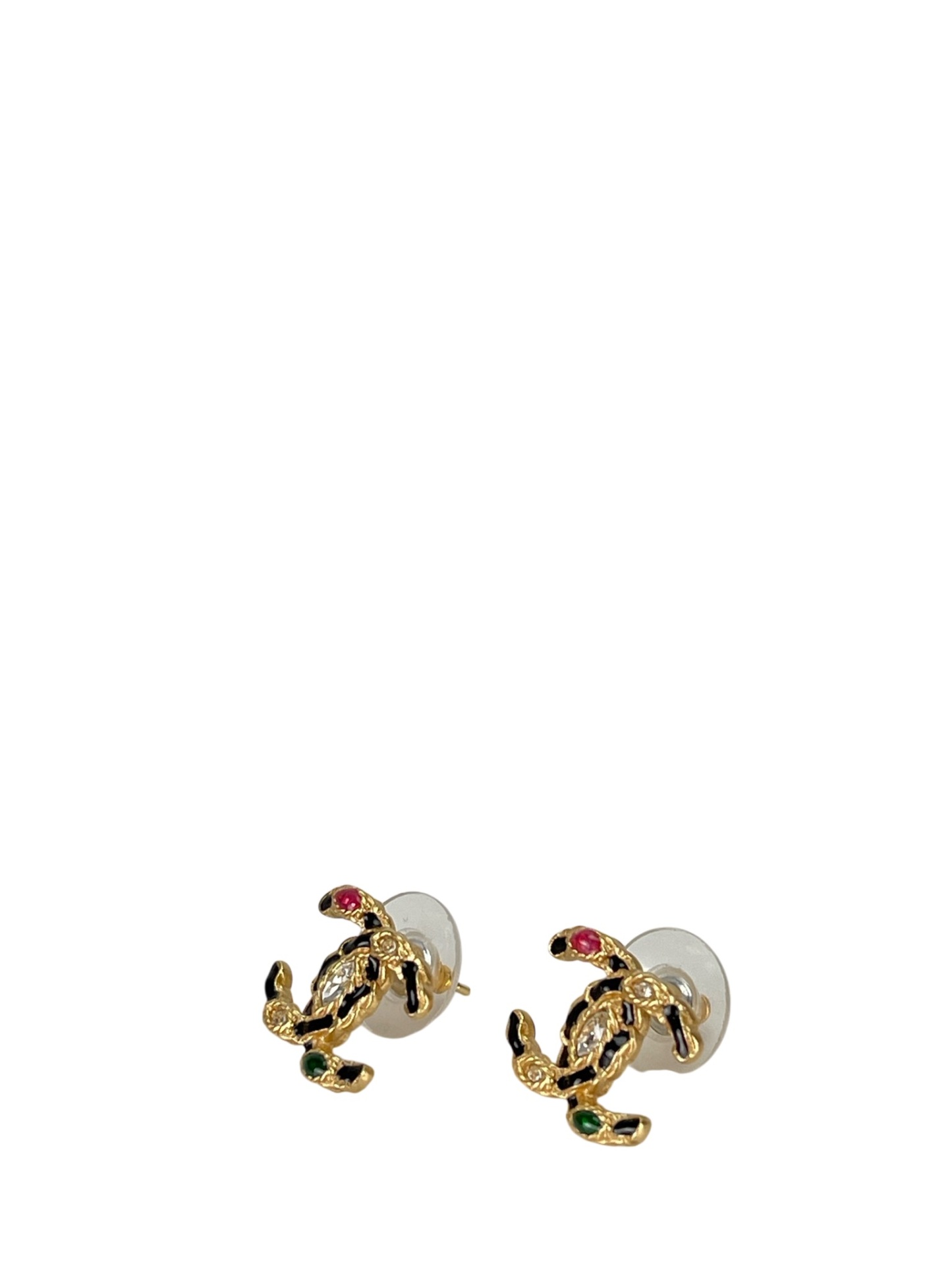 CHANEL - Cocomark Chain Colorstone Pierce