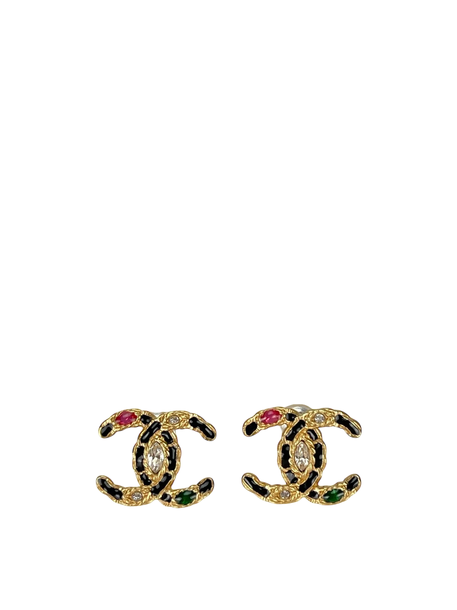 CHANEL - Cocomark Chain Colorstone Pierce  