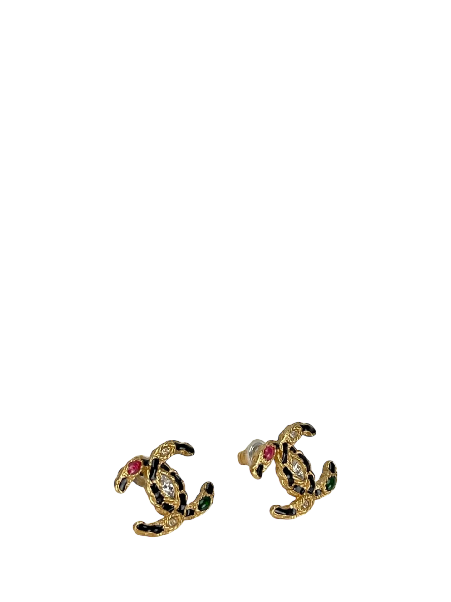 CHANEL - Cocomark Chain Colorstone Pierce