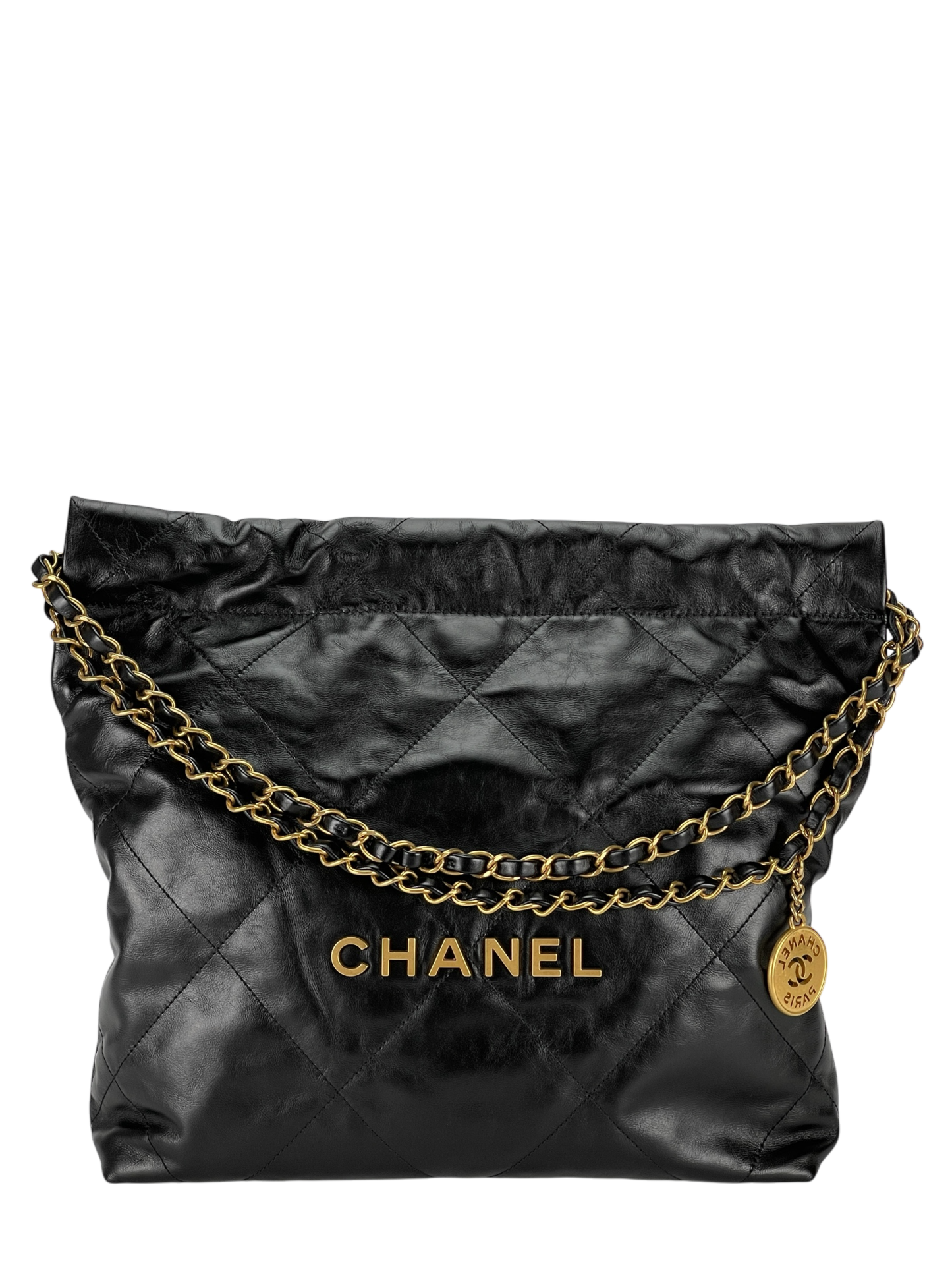 CHANEL - 22 Bag Black Lambskin Small