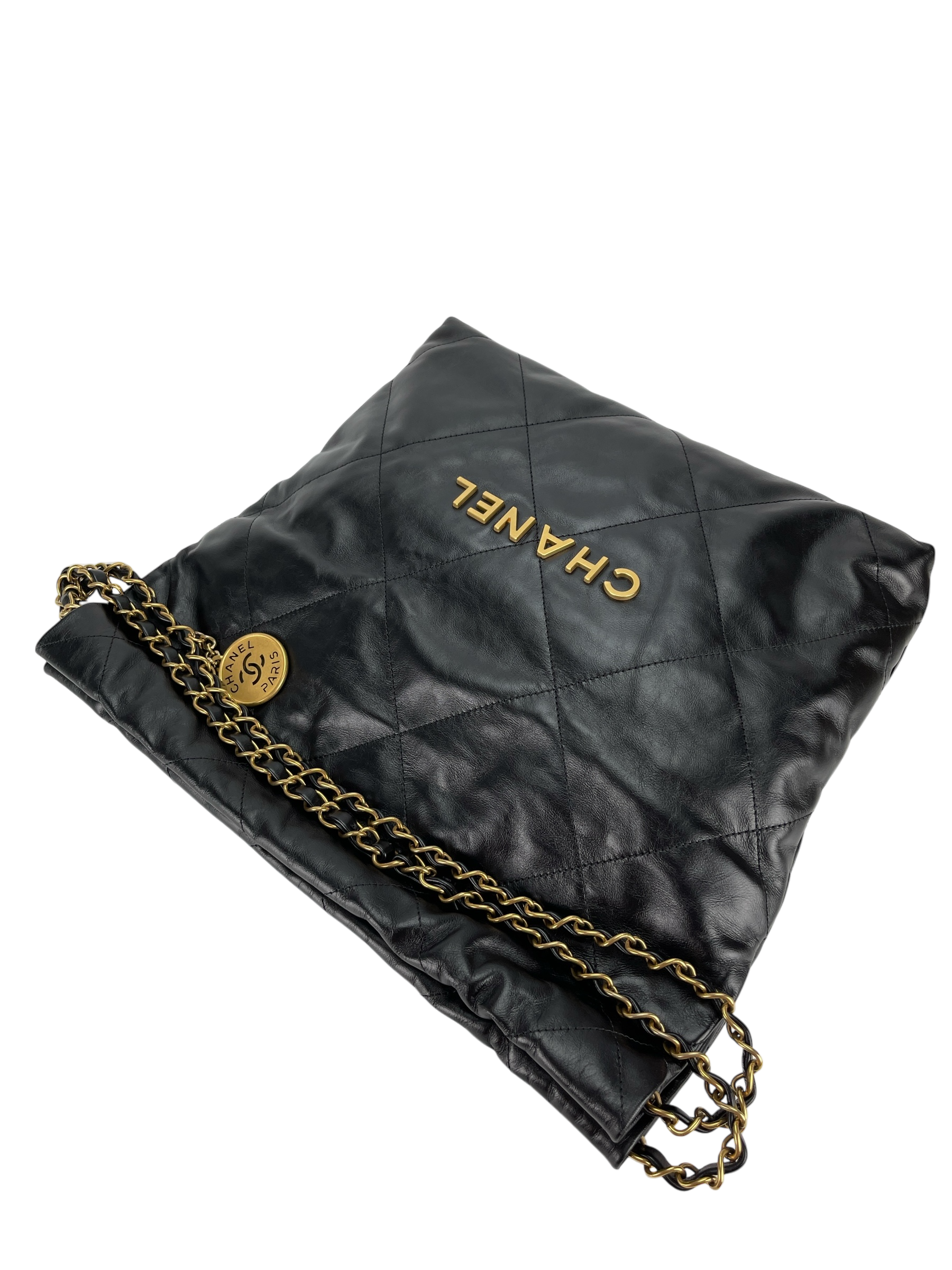 CHANEL - 22 Bag Black Lambskin Small