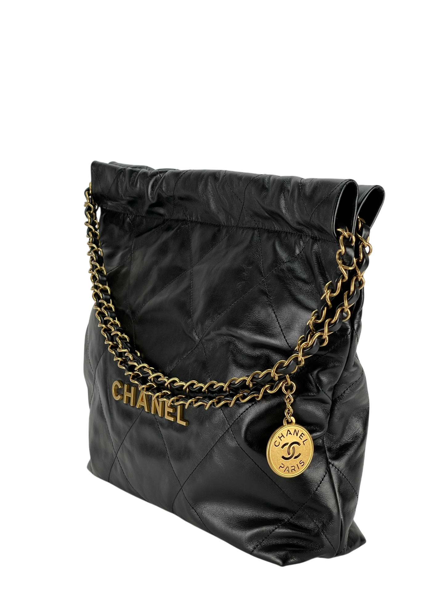 CHANEL - 22 Bag Black Lambskin Small