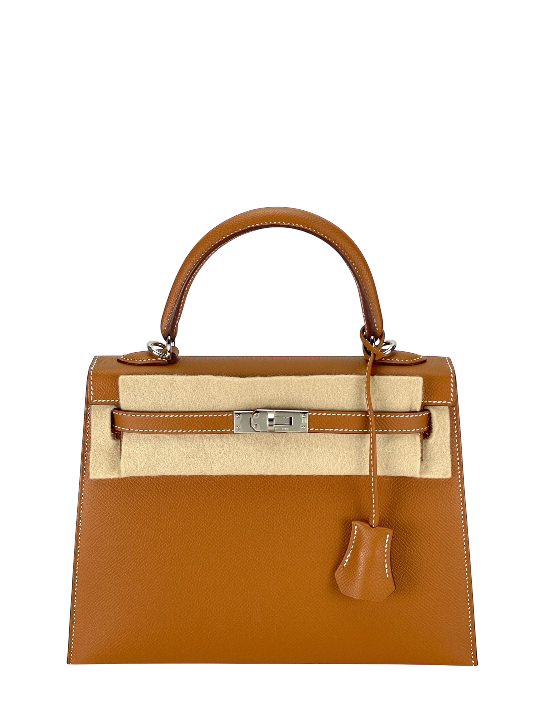 HERMES - Kelly 25 Gold Epsom Palladium Hardware