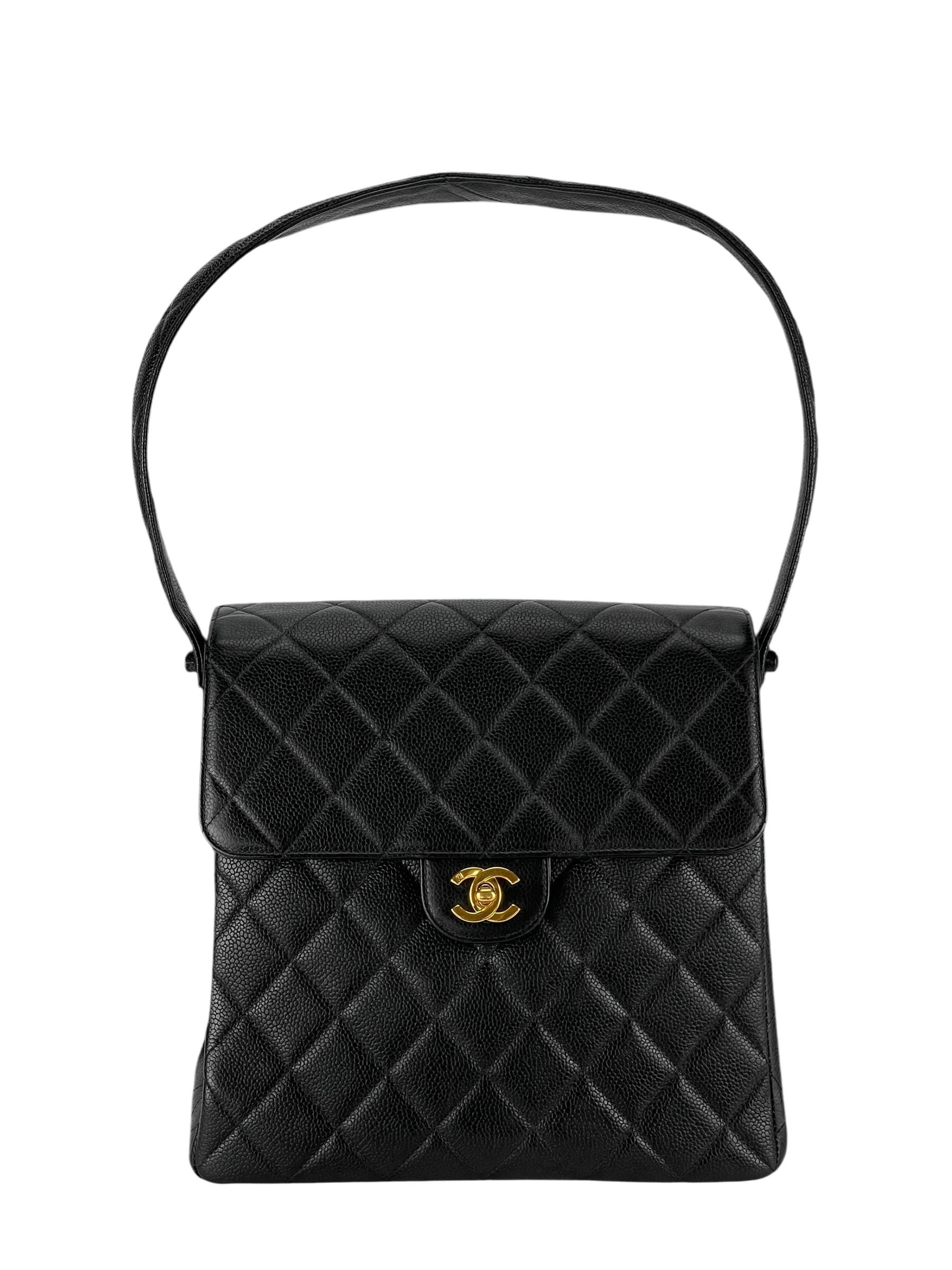 CHANEL - Medium Kelly Flap Black Caviar 