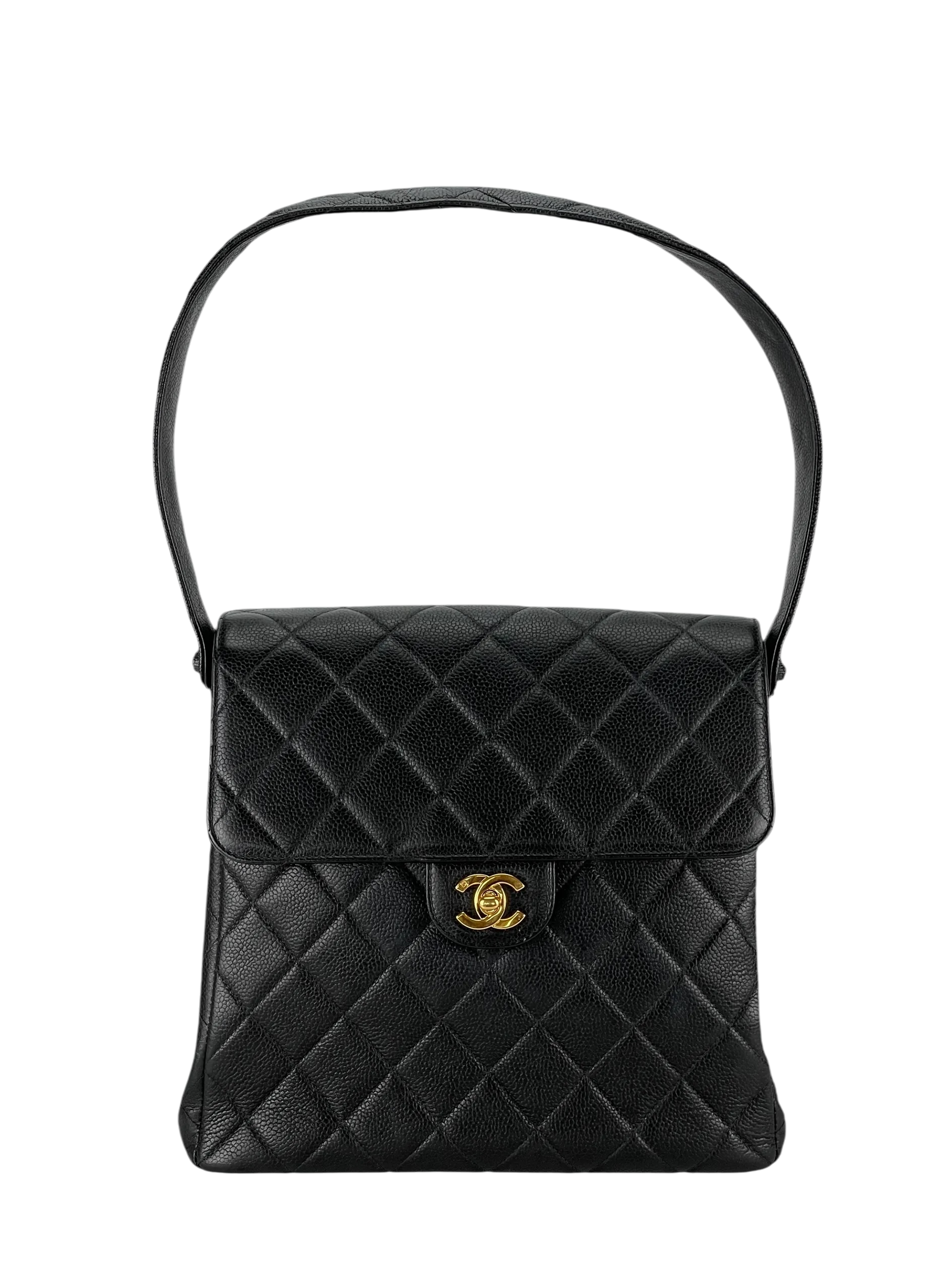 CHANEL - Medium Kelly Flap Black Caviar 