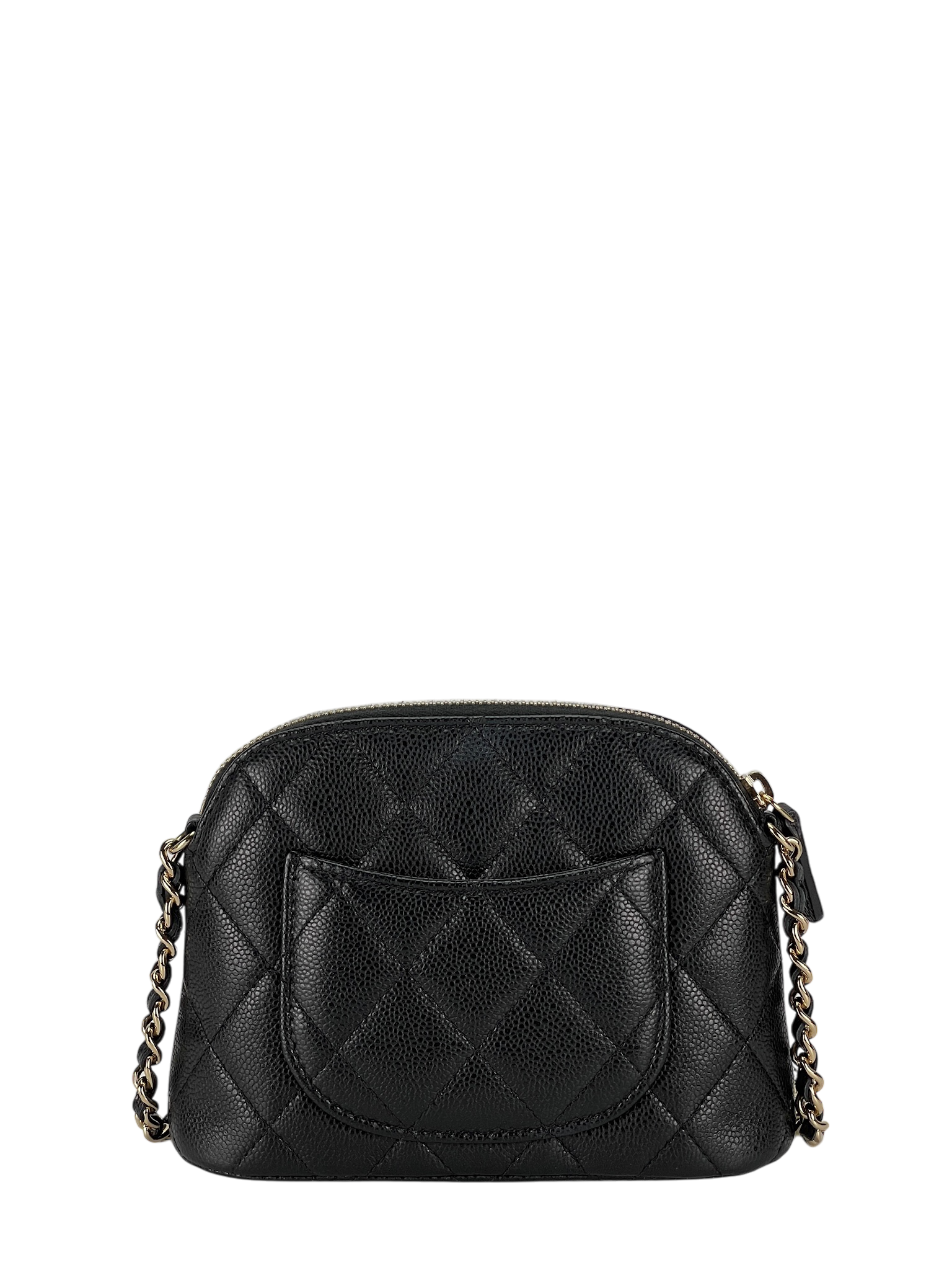 CHANEL - 24S Mini Clutch with Chain Crossbody Bag Black Caviar 