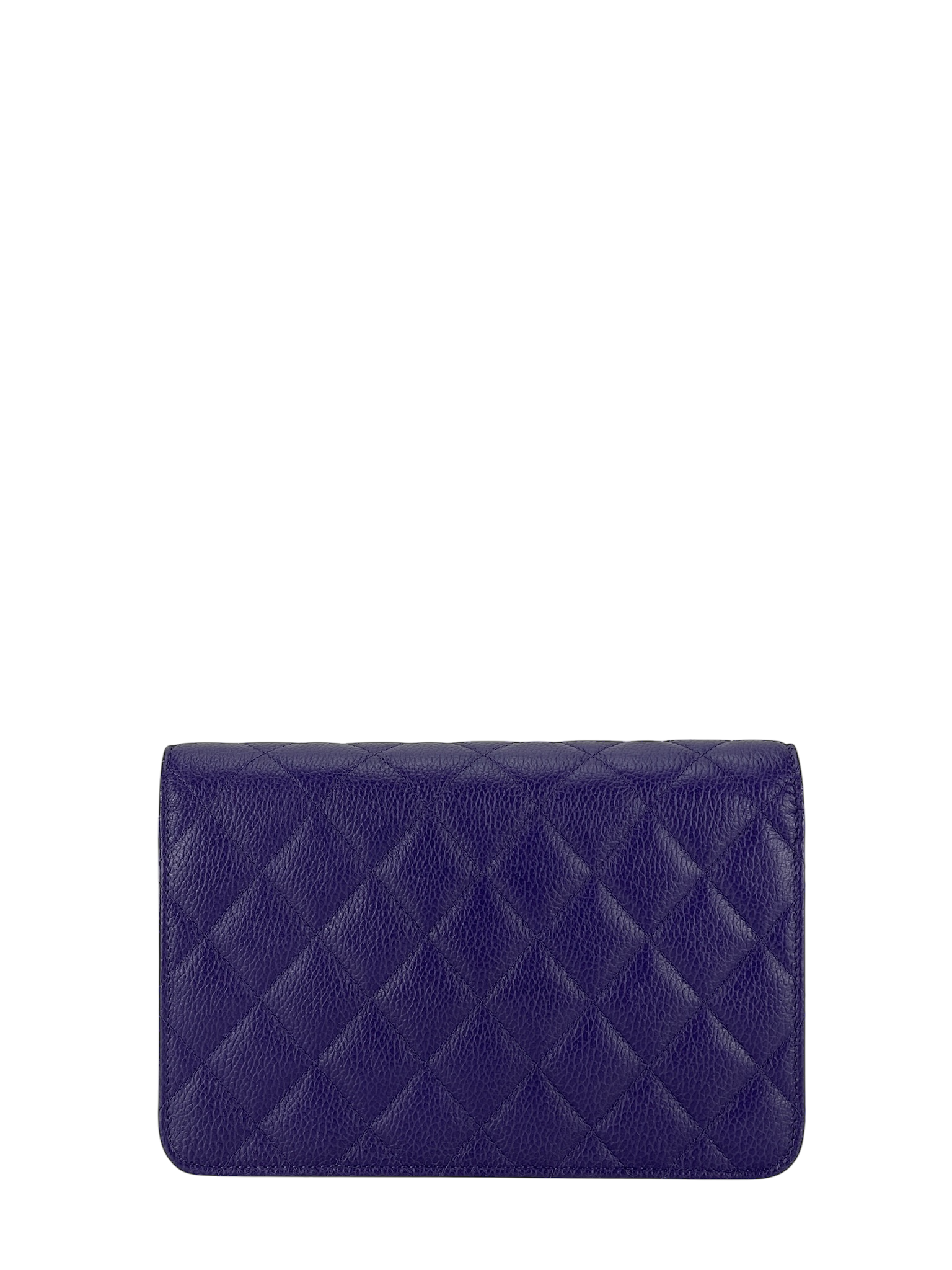CHANEL - WOC Cavair Leather Crossbody Bag Blue
