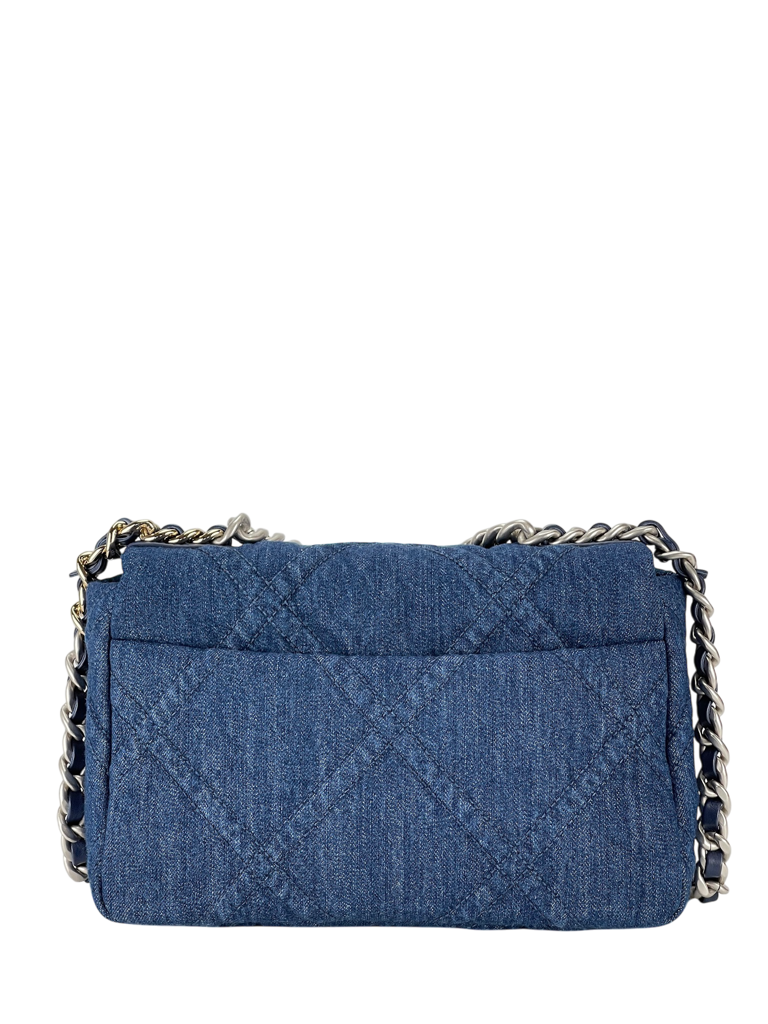 CHANEL - 22P Denim Sliver 19 Bag Small 