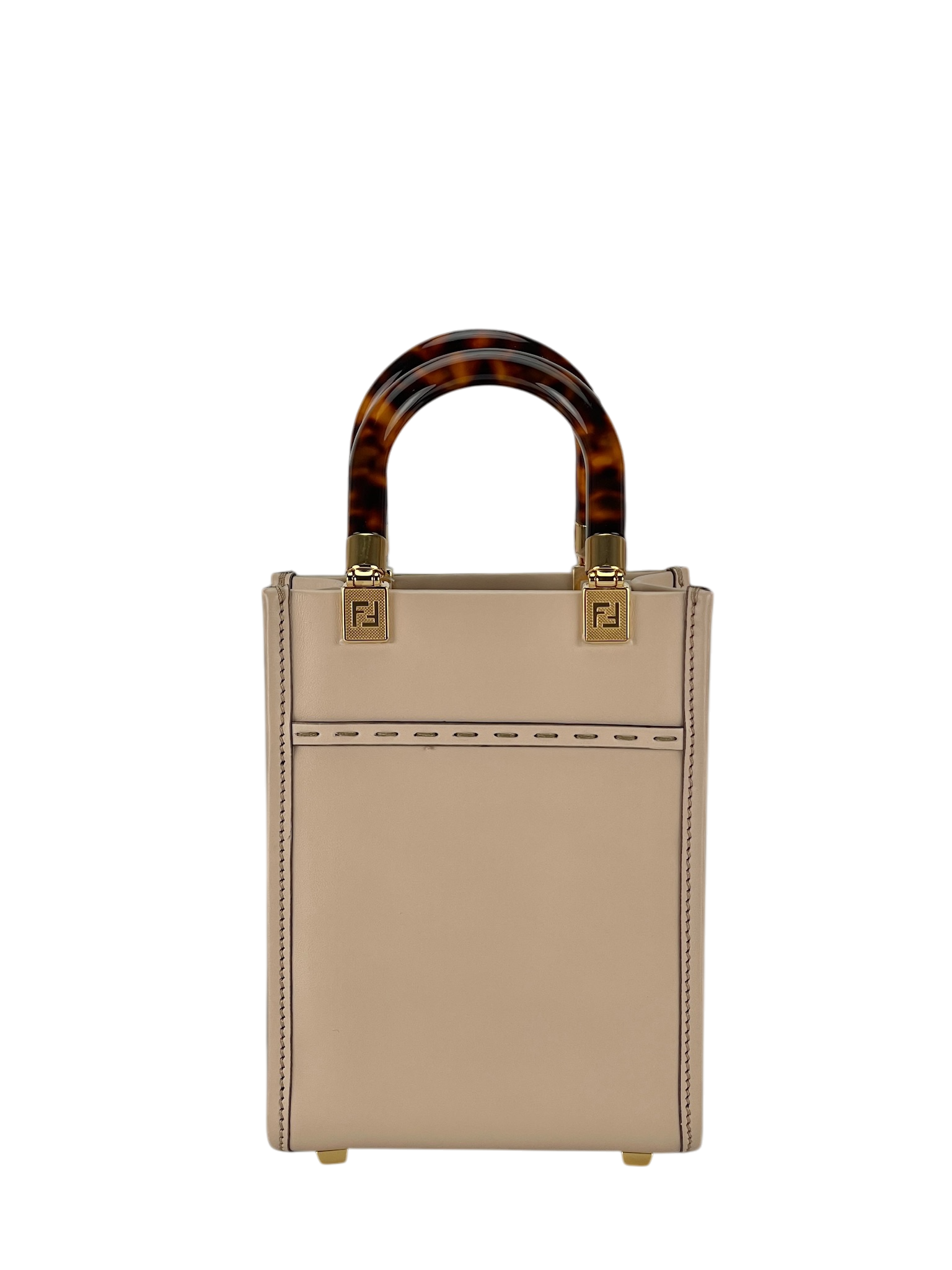 FENDI - Sunshine Logo Debossed Mini Tote Bag