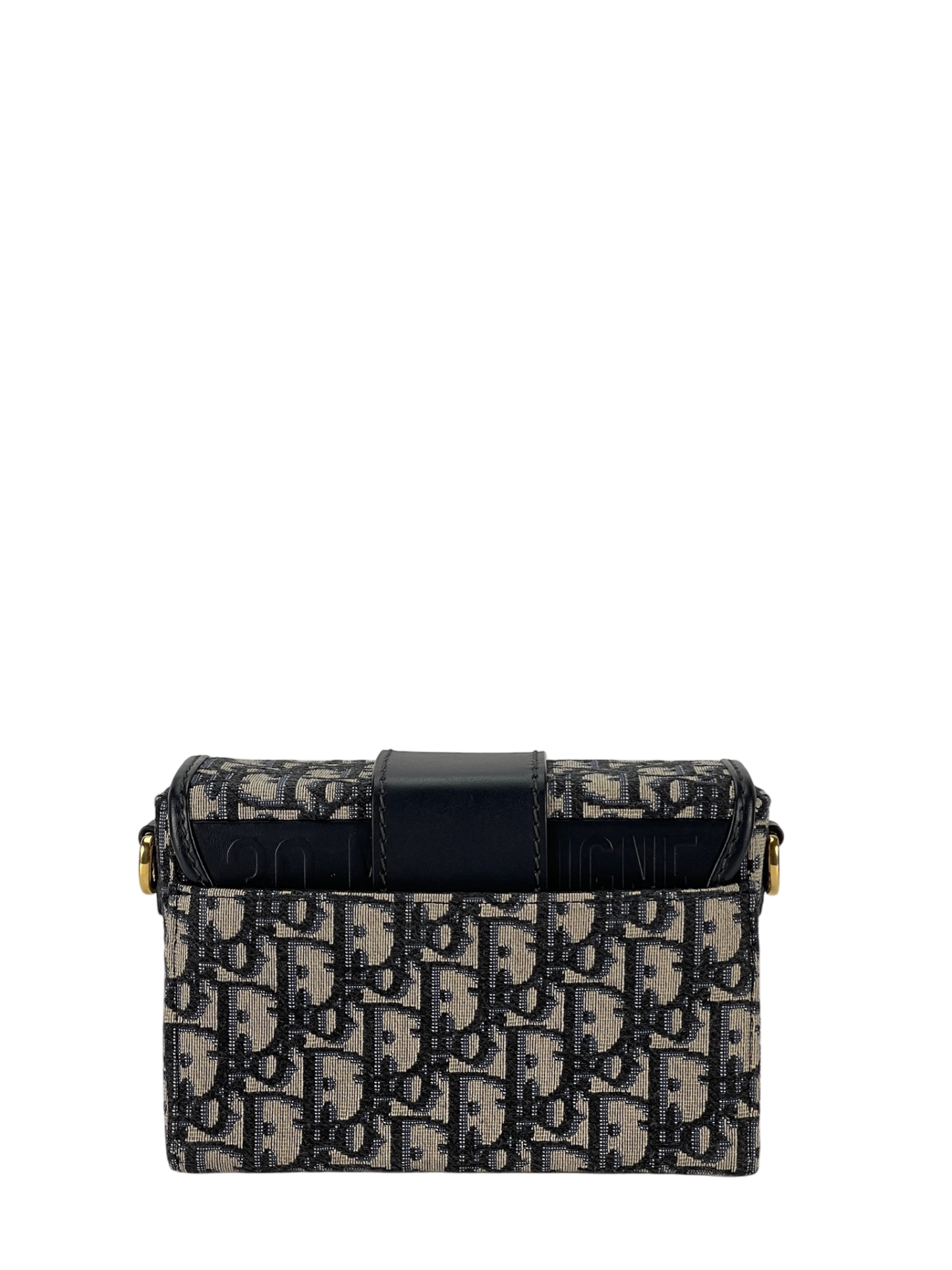 DIOR - Small 30 Montaigne Bag Blue Dior Oblique Jacquard